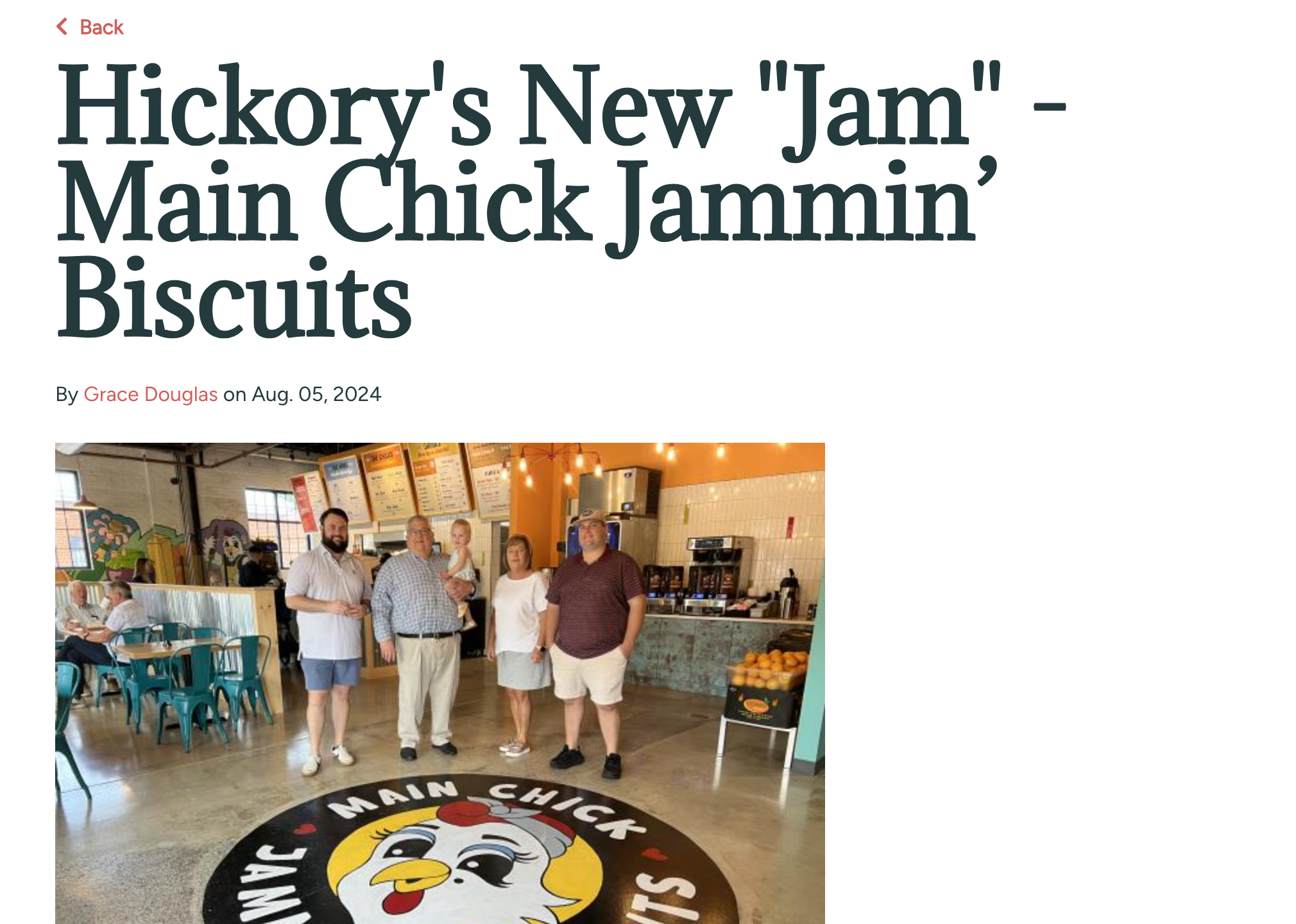 Local Restaurant Feature Blog