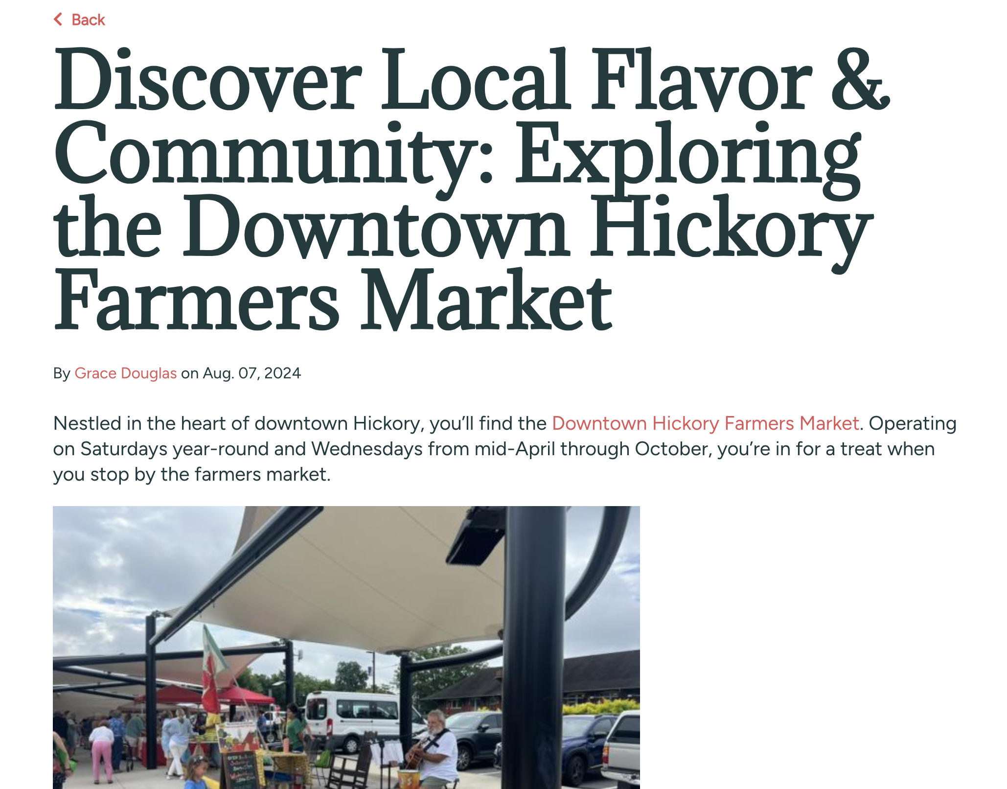 Farmers Market Feature Blog