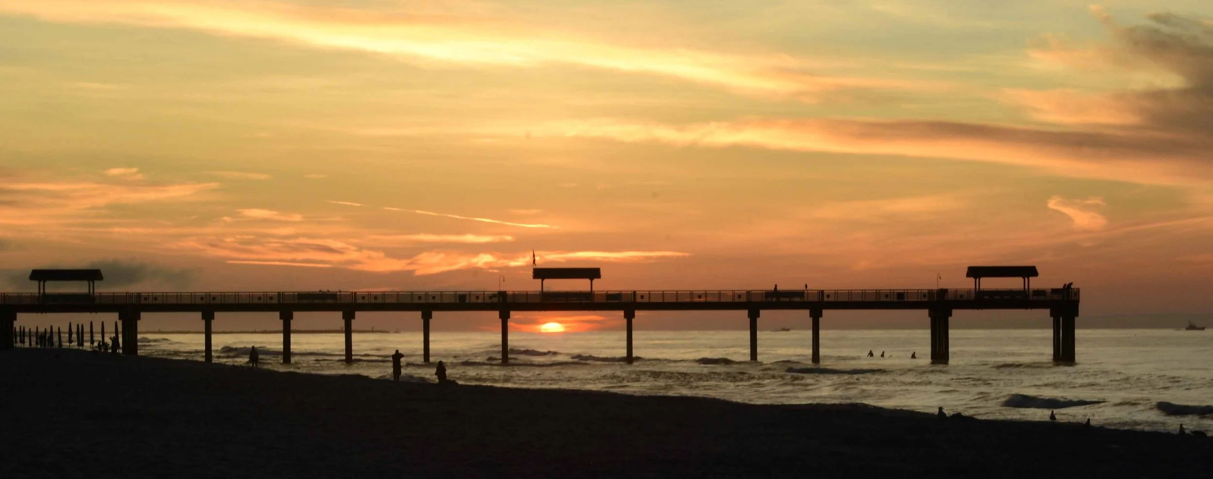Pier at Sunrise, Orange Beach, Alabama, USA