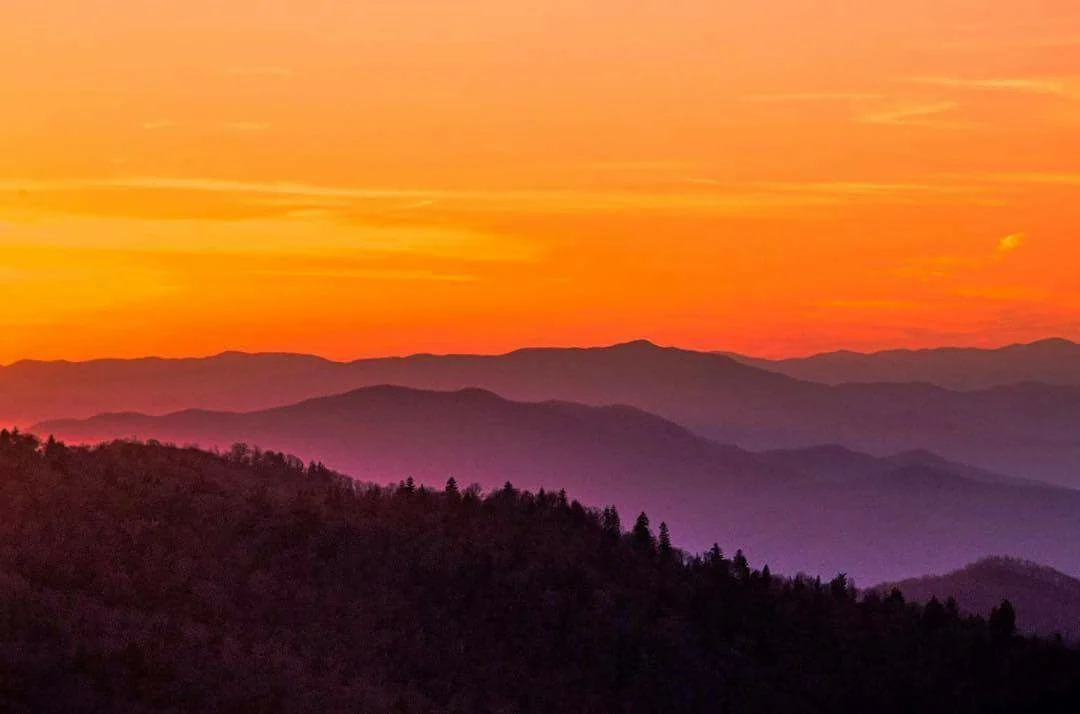 Blue Ridge Mountains at Sunrise, Alabama, USA