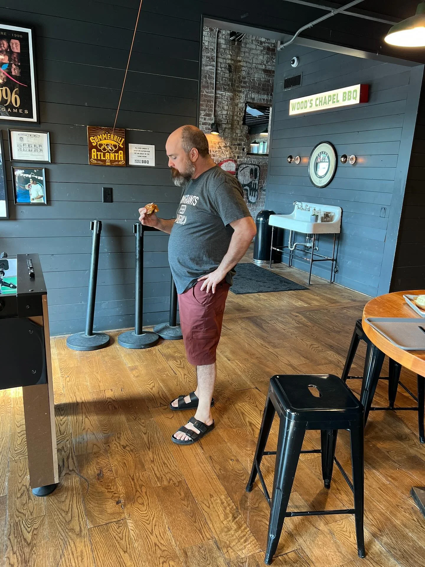 After much consideration, @atlchef has decided that, yes, our Patty Melt is a &ldquo;cheeseburger&rdquo; for purposes of National Cheeseburger Day. Smash patty, smoked brisket, american cheese, griddled onions, special sauce, on @tgmbread. Yep. #wood