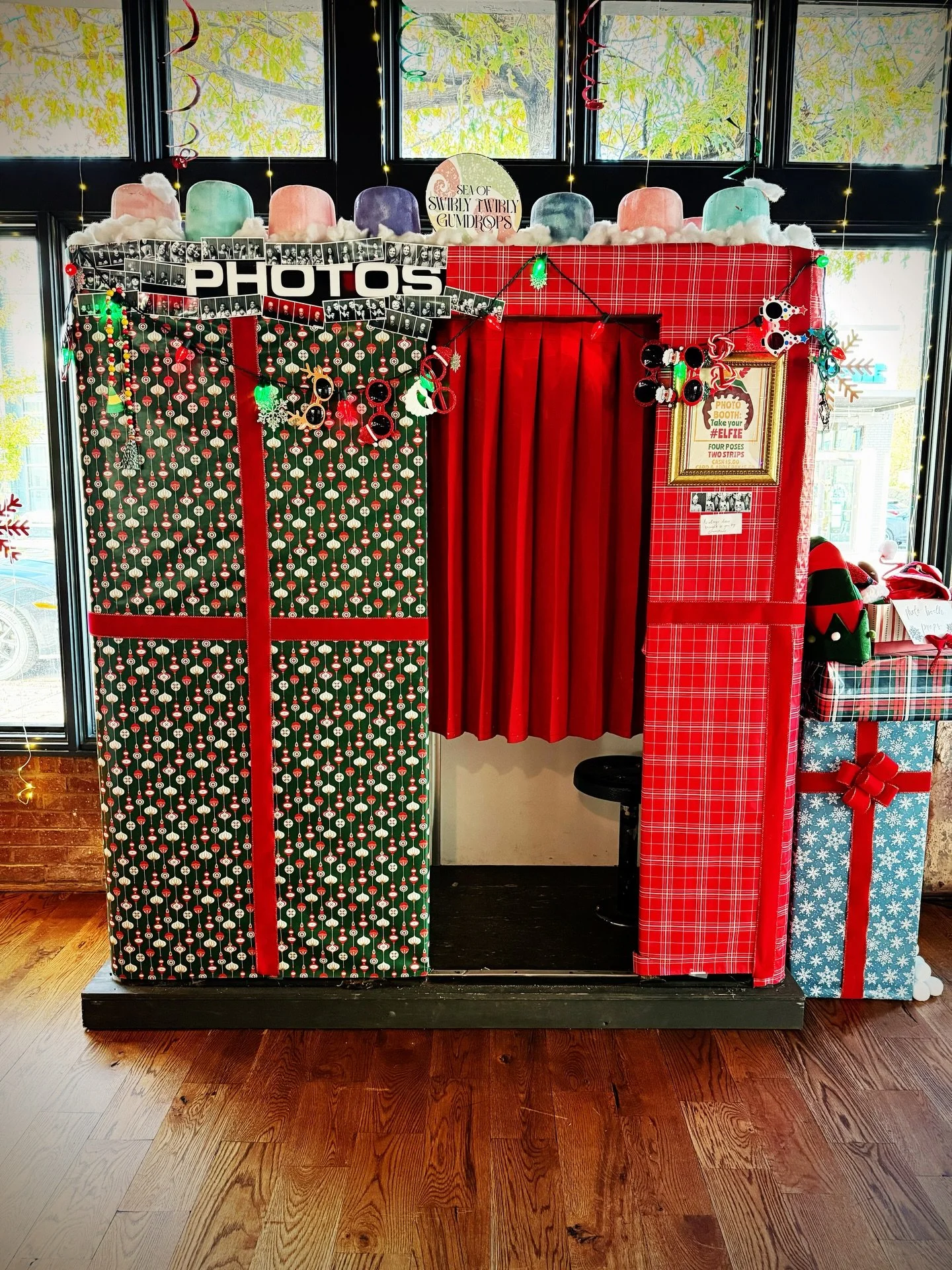 Make memories during our &ldquo;Elf&rdquo; holiday popup &mdash; pick out some of our fun props and hop in the photobooth! (You&rsquo;ll get two photostrips &mdash; with four poses per strip &mdash; one black &amp; white and the other in color, $5 ca