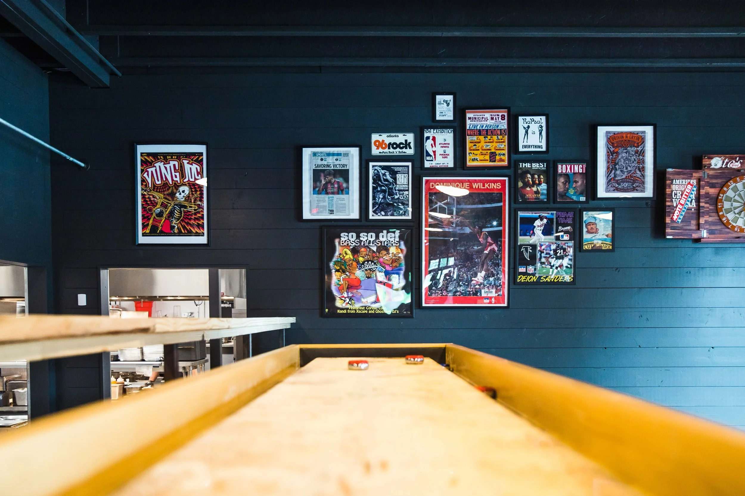 You know we&rsquo;ve got a huge patio, but did you know we&rsquo;re just as inviting on rainy or 🥵 days? Lots of picnic table seating inside (with a giant TV), plus a separate room that seats 40 ppl, and our game room, with two more TVs, shufflepuck