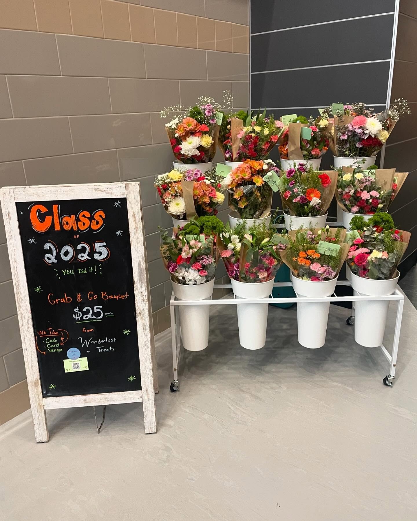 🌷Before &amp; After (we actually sold one more so only 2 left!)
Thanks Middleboro High School for letting us be a part of your big day! You did it! 🧡🖤