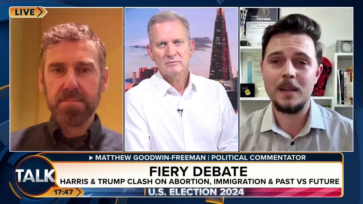 TV appearances: Matthew Goodwin Freeman