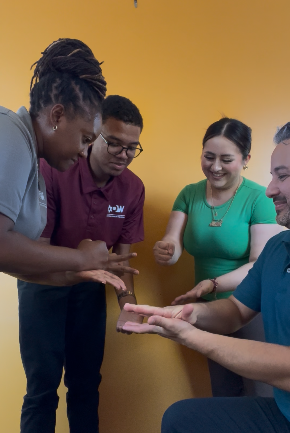 Rock, Paper, Scissors: Our team settling the age-old question of who gets the fun assignment the old-fashioned way — proof that even behind the scenes, we like to keep things fun.