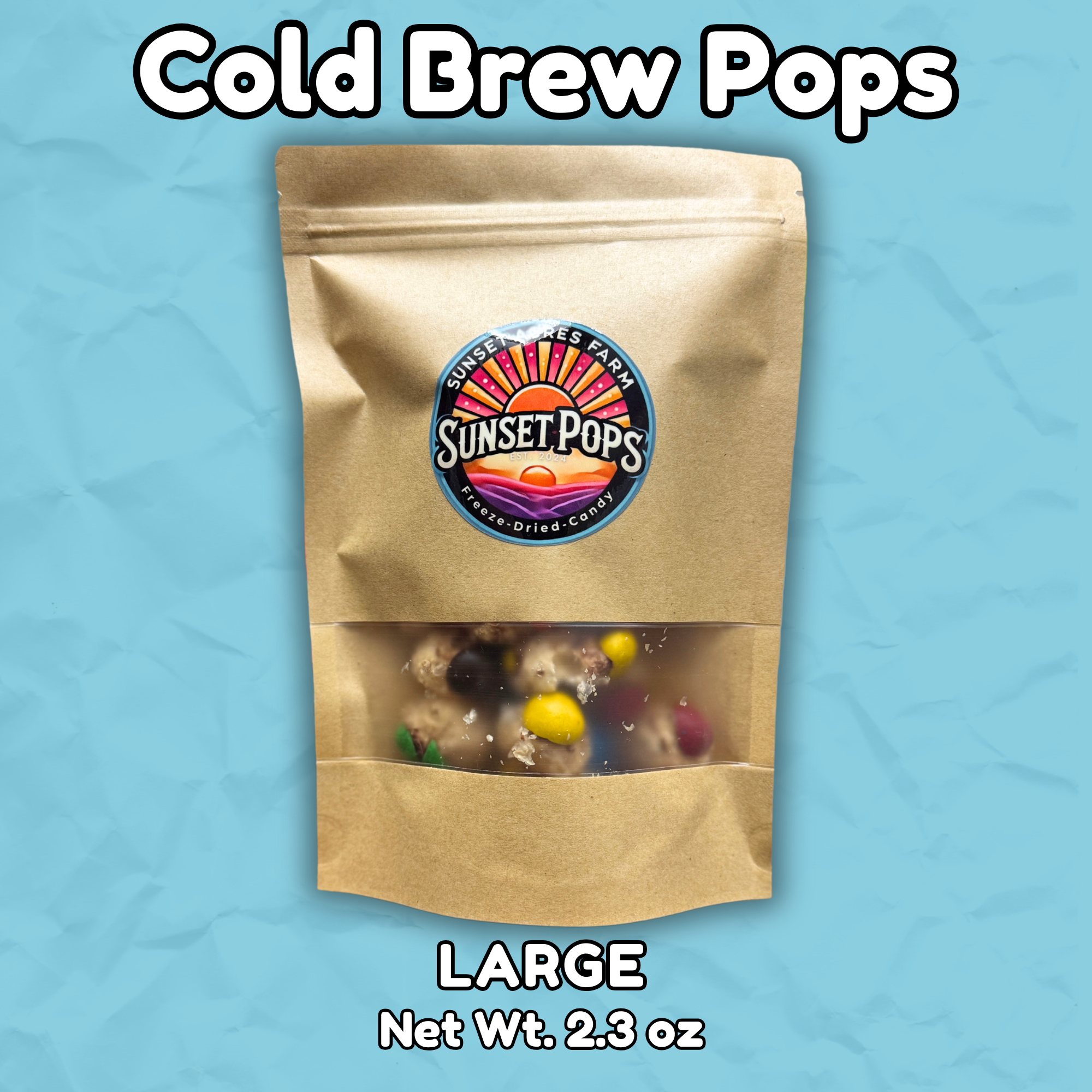 Cold Brew (Coffee) Pops - 2.3oz (65g) Large Bag