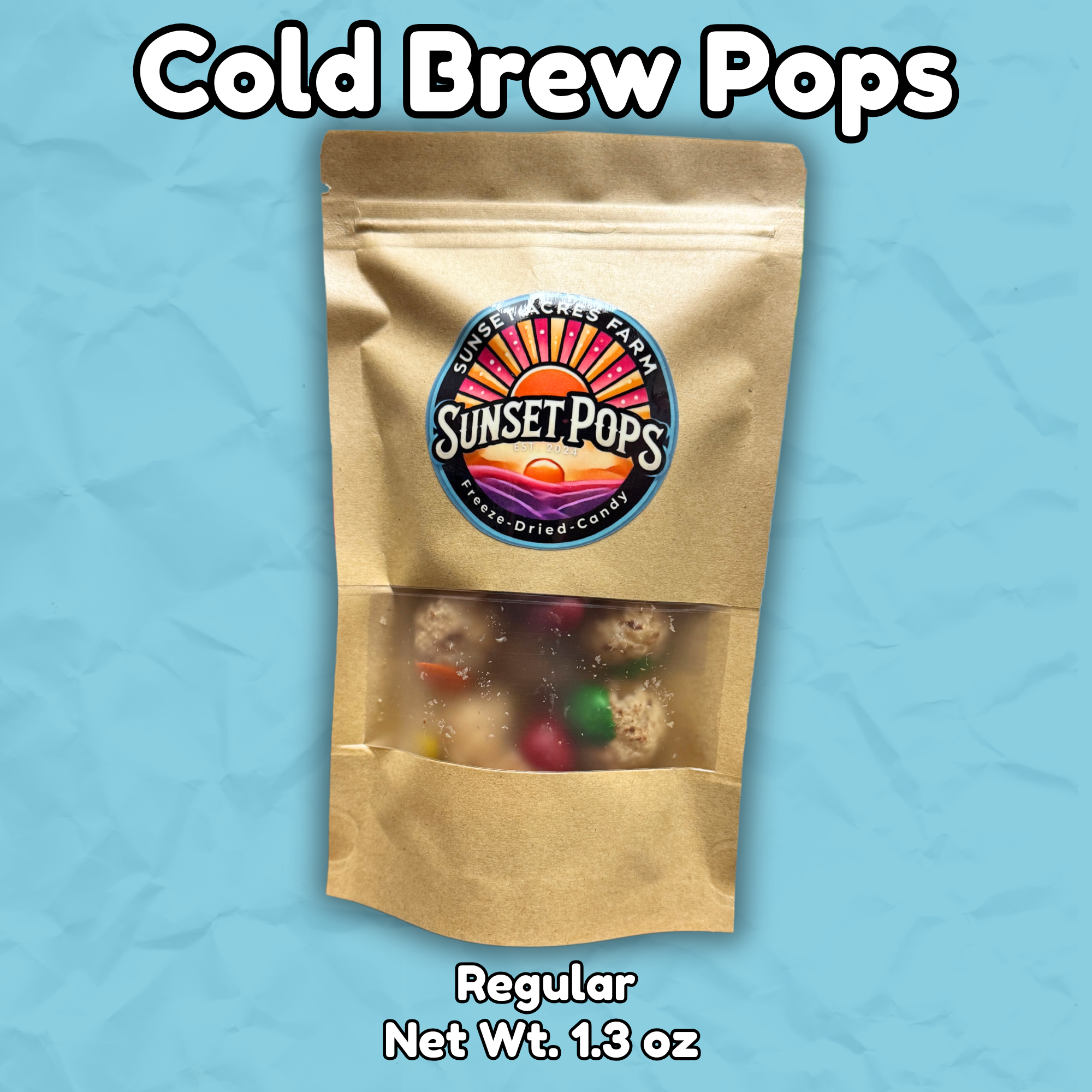 Cold Brew (Coffee) Pops - 1.3oz (36.9g) Regular Bag