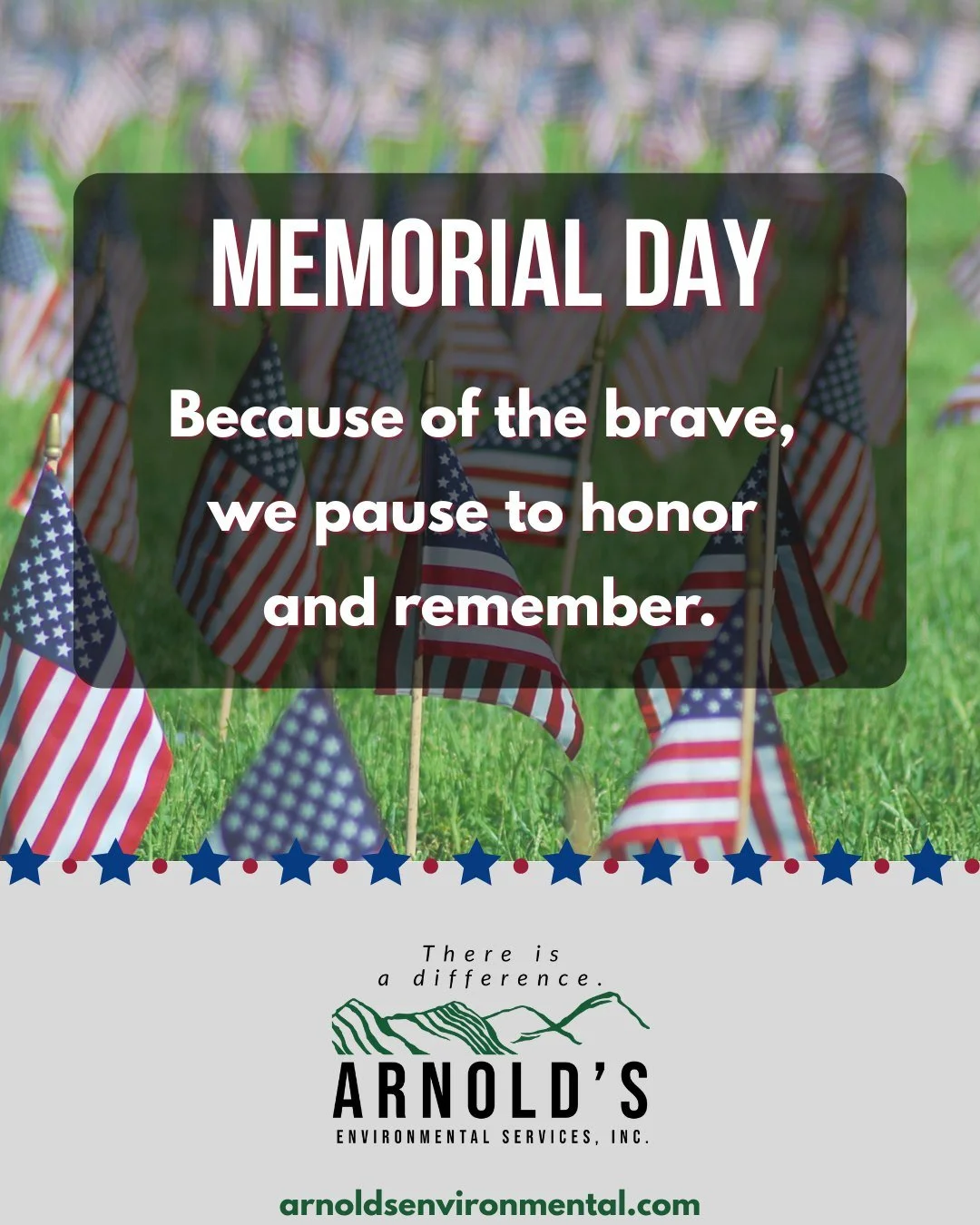 Today we pause to honor and remember the men and women who gave their lives in service to this country. Thank you.

#MemorialDay #Remember #Wisconsin #TeamArnolds