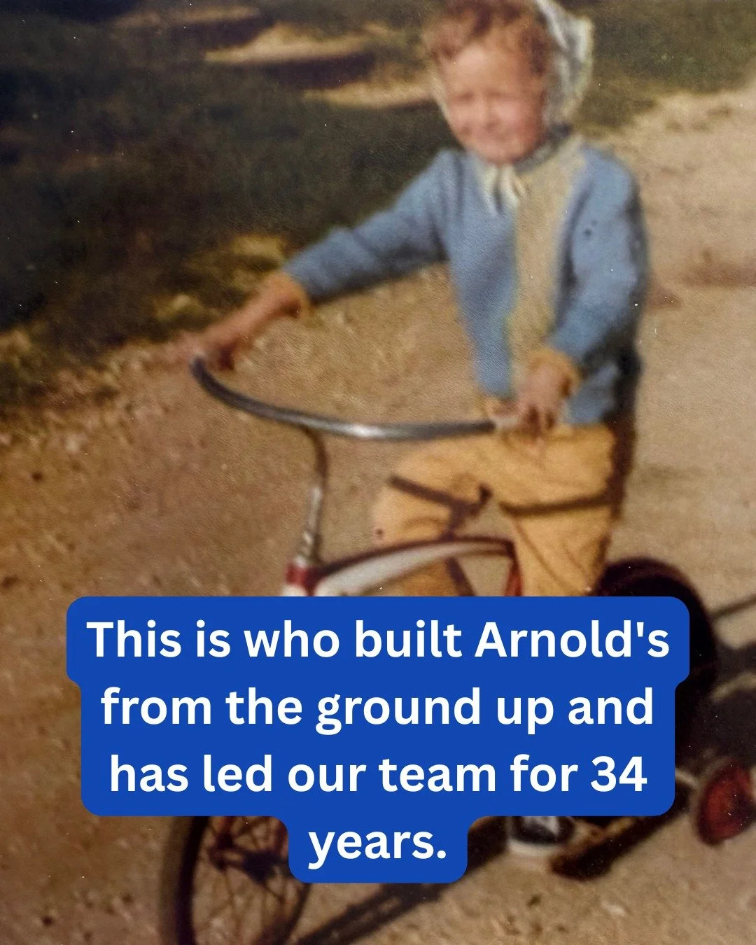 We had to hop on this trend because our team deserves the spotlight. Swipe to meet some of the people behind Arnold's.

From the road to the office, every single person here shows up and makes Arnold's what it is. Think you know who's who? Drop your 