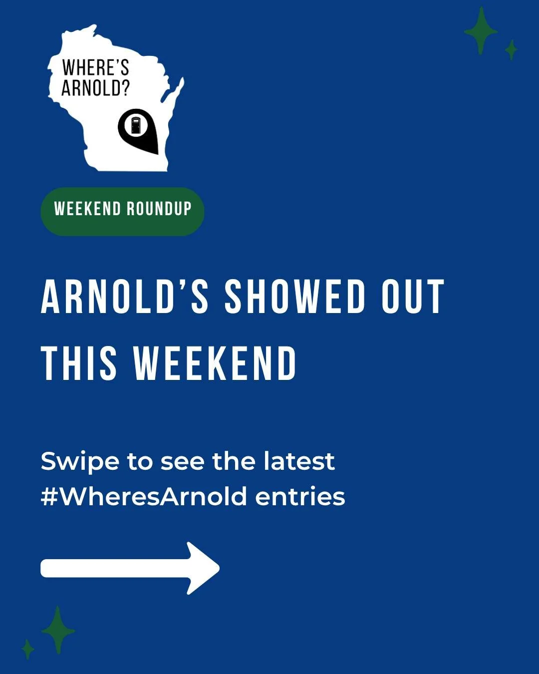 Another weekend, another round of #WheresArnold sightings! 👀📸

Here are some of the awesome entries we received over the weekend.

The contest is coming to a close soon, with entries ending September 30th! Keep looking for Arnold while you still ha