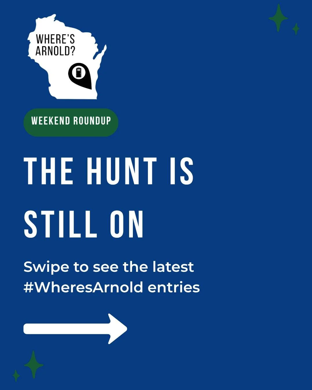 The hunt is still on! 👀📸

Check out some of the latest #WheresArnold entries from this weekend.

There&rsquo;s still time to enter for your chance to win one of two $250 prizes. Entries close September 30th!

#TeamArnolds #Wisconsin #ArnoldsEnviron