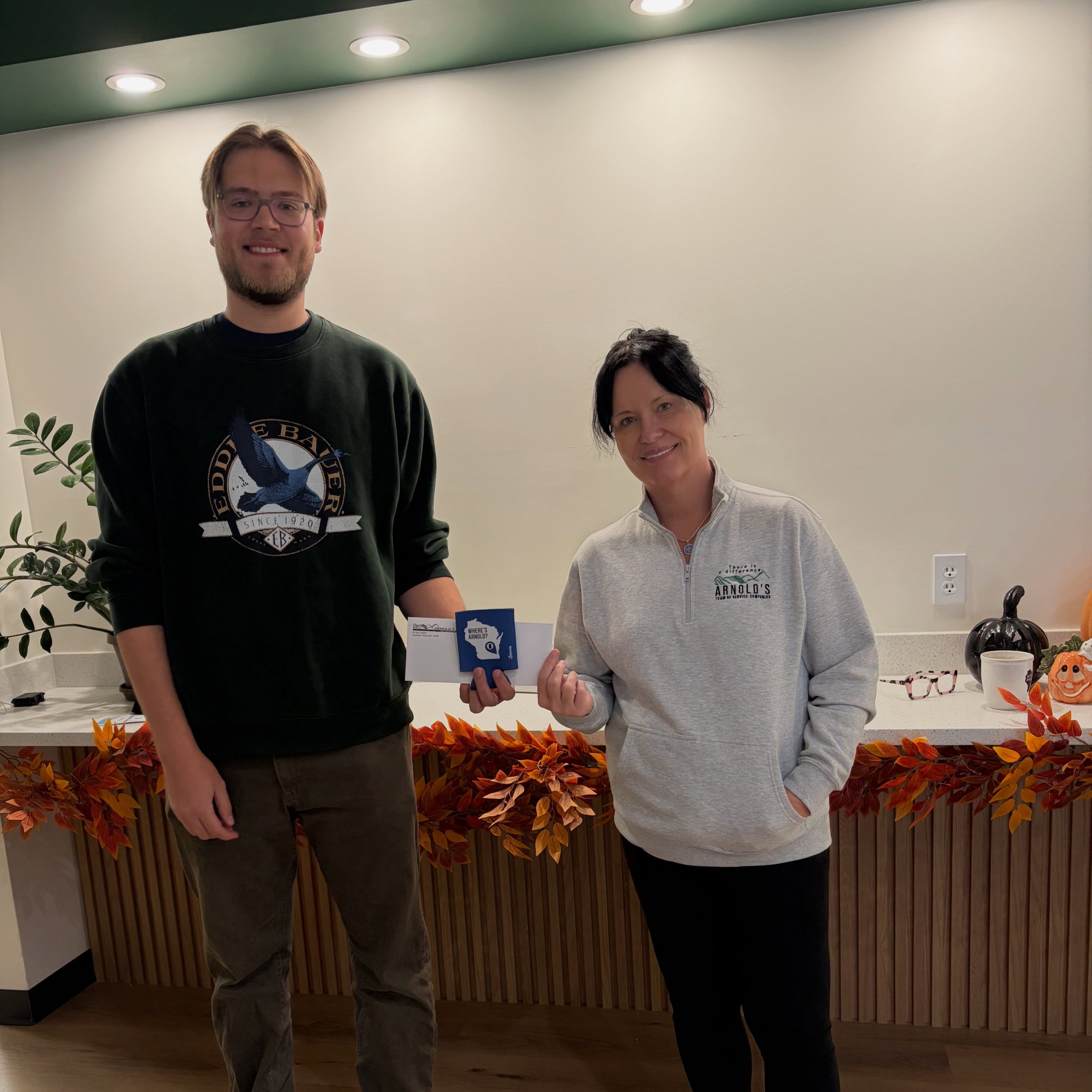 Another #WheresArnold winner to celebrate! 🎉

Congratulations to Jessica, the winner of our employee Where&rsquo;s Arnold contest!

And another big congratulations to Lorie VanLangen and Emily Werner, who each won $250 in our public contest.

Thank 