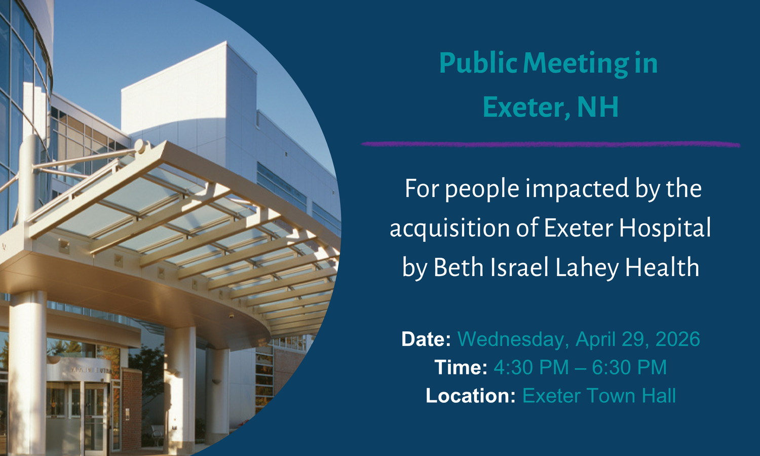 Public Meeting on Exeter Hospital Merger