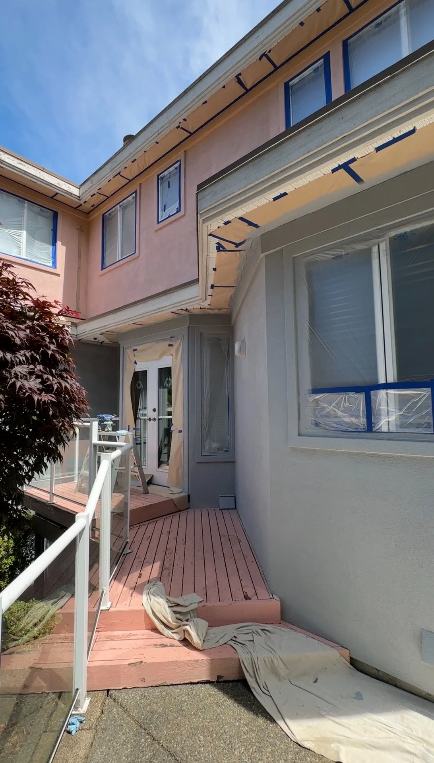 Exterior Painting Progress