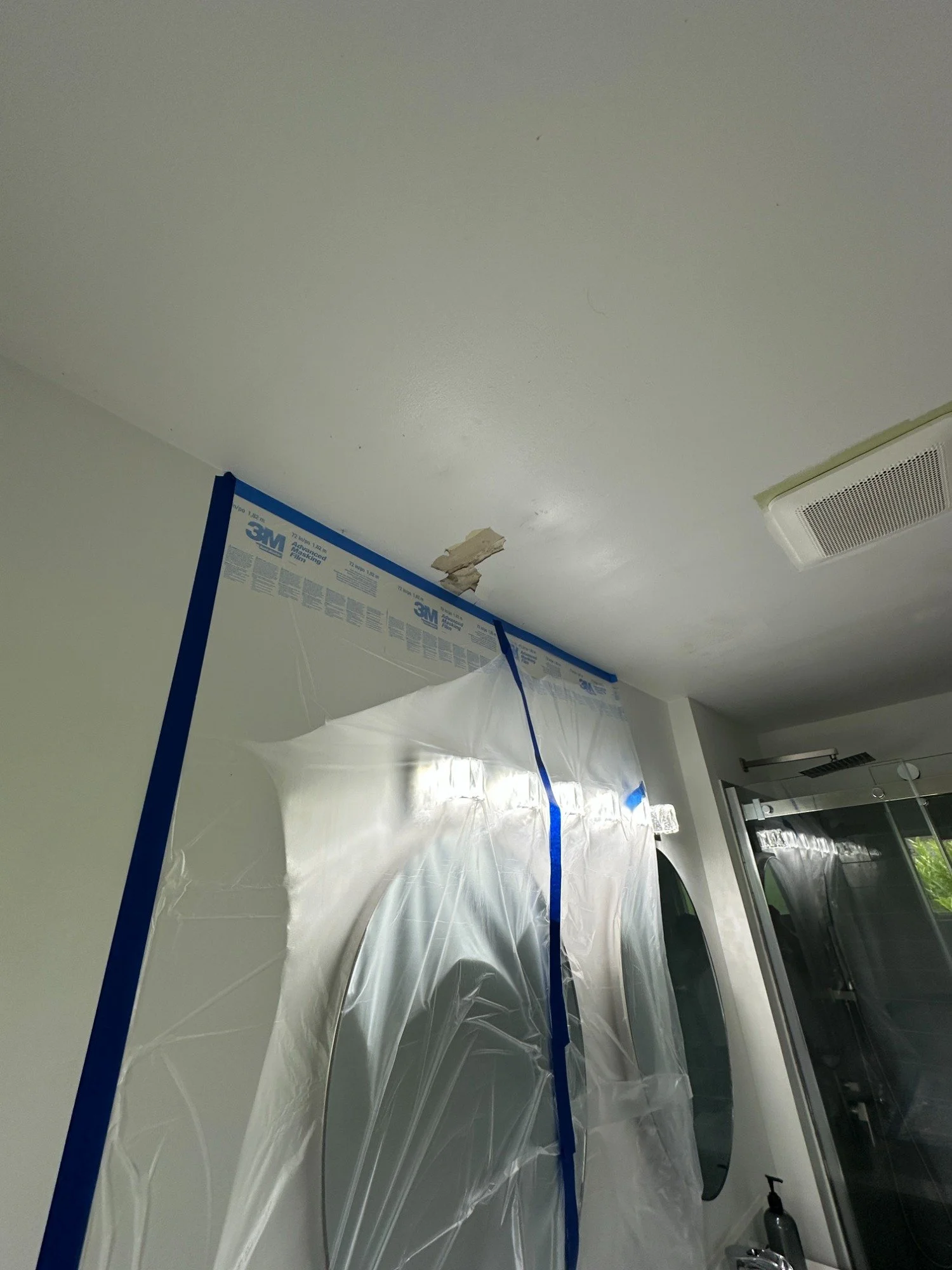 Bathroom Ceiling Repair Before