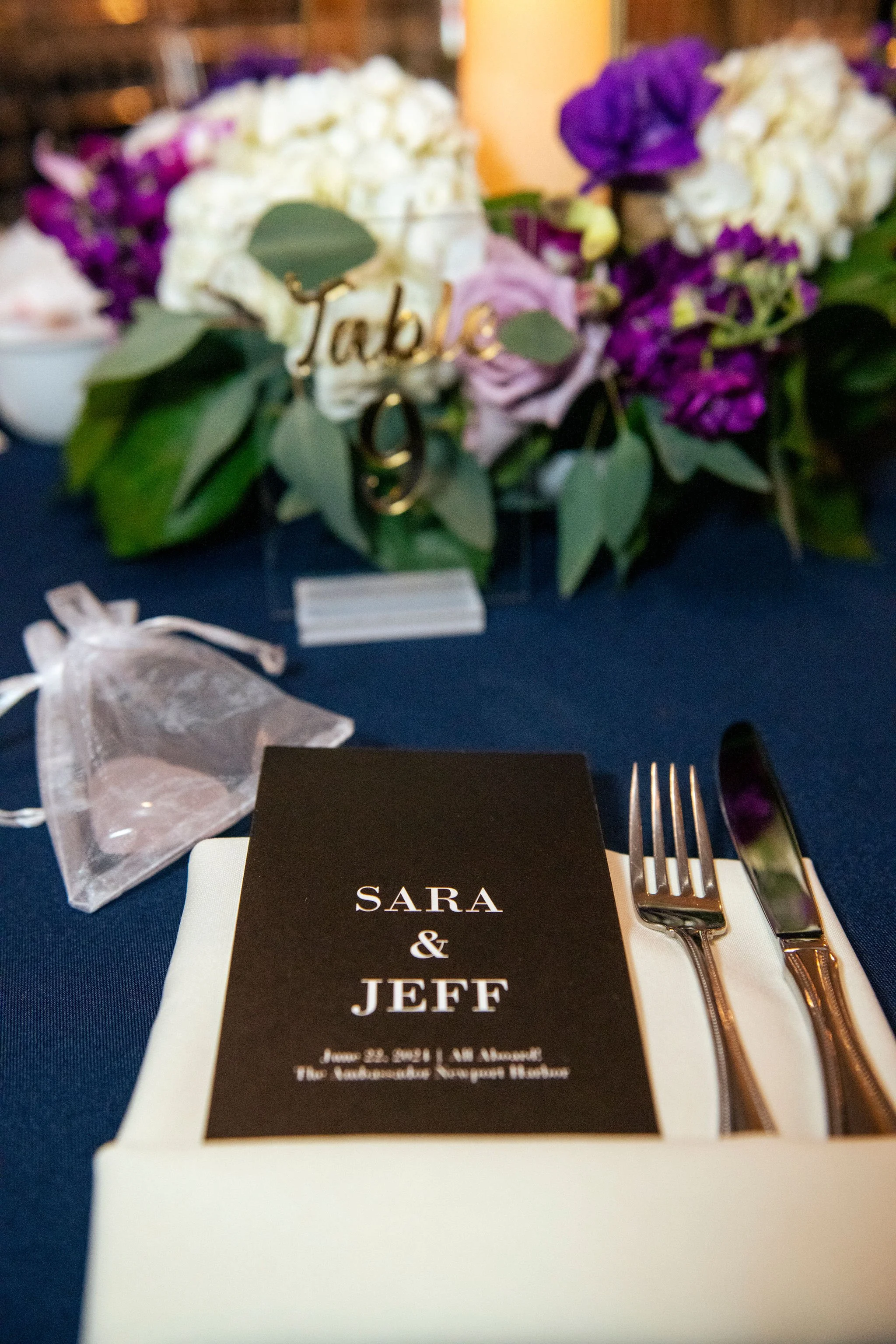 Wedding Branding Printed Menu Cards