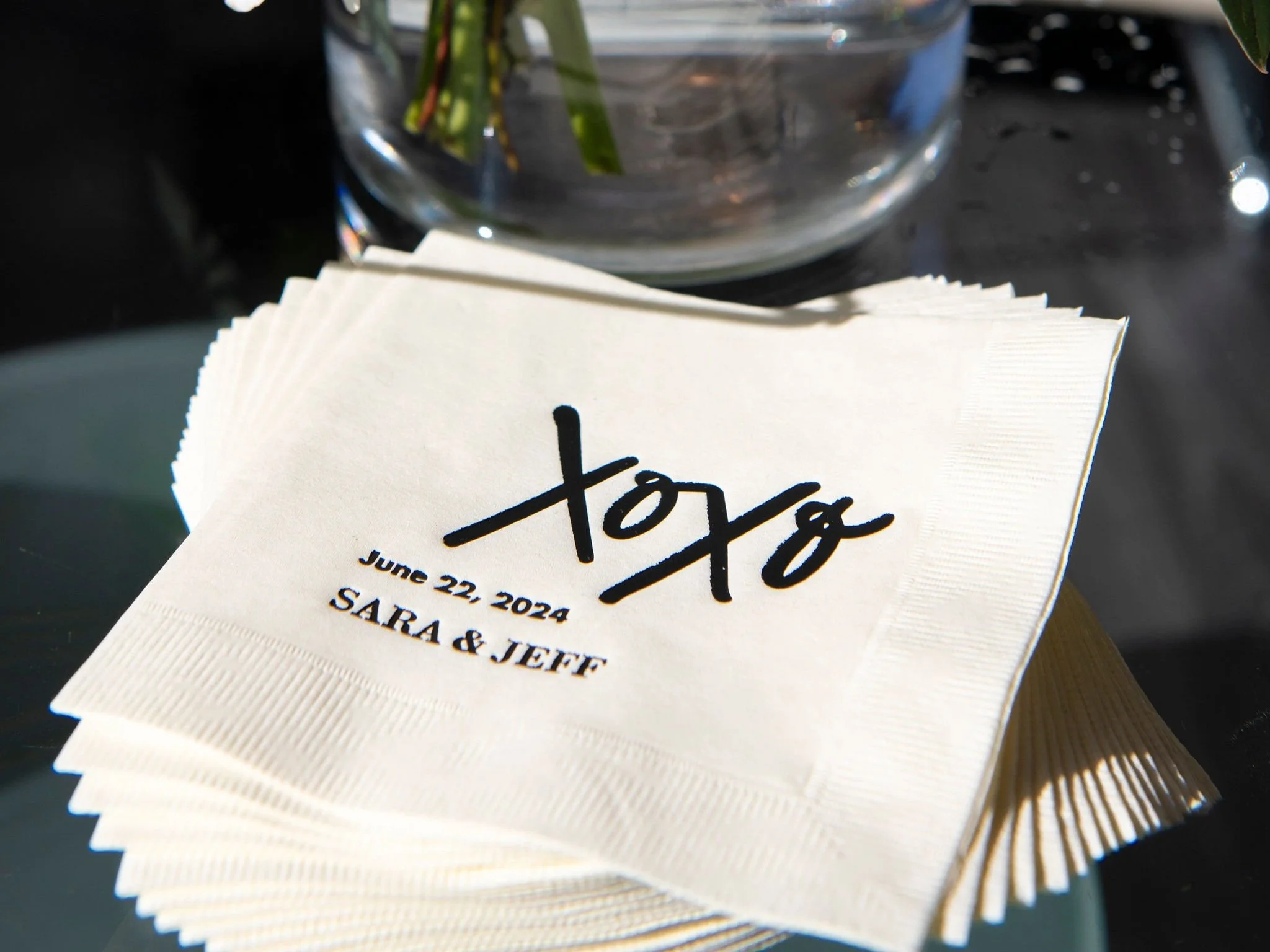 Wedding Branding XOXO Napkins 