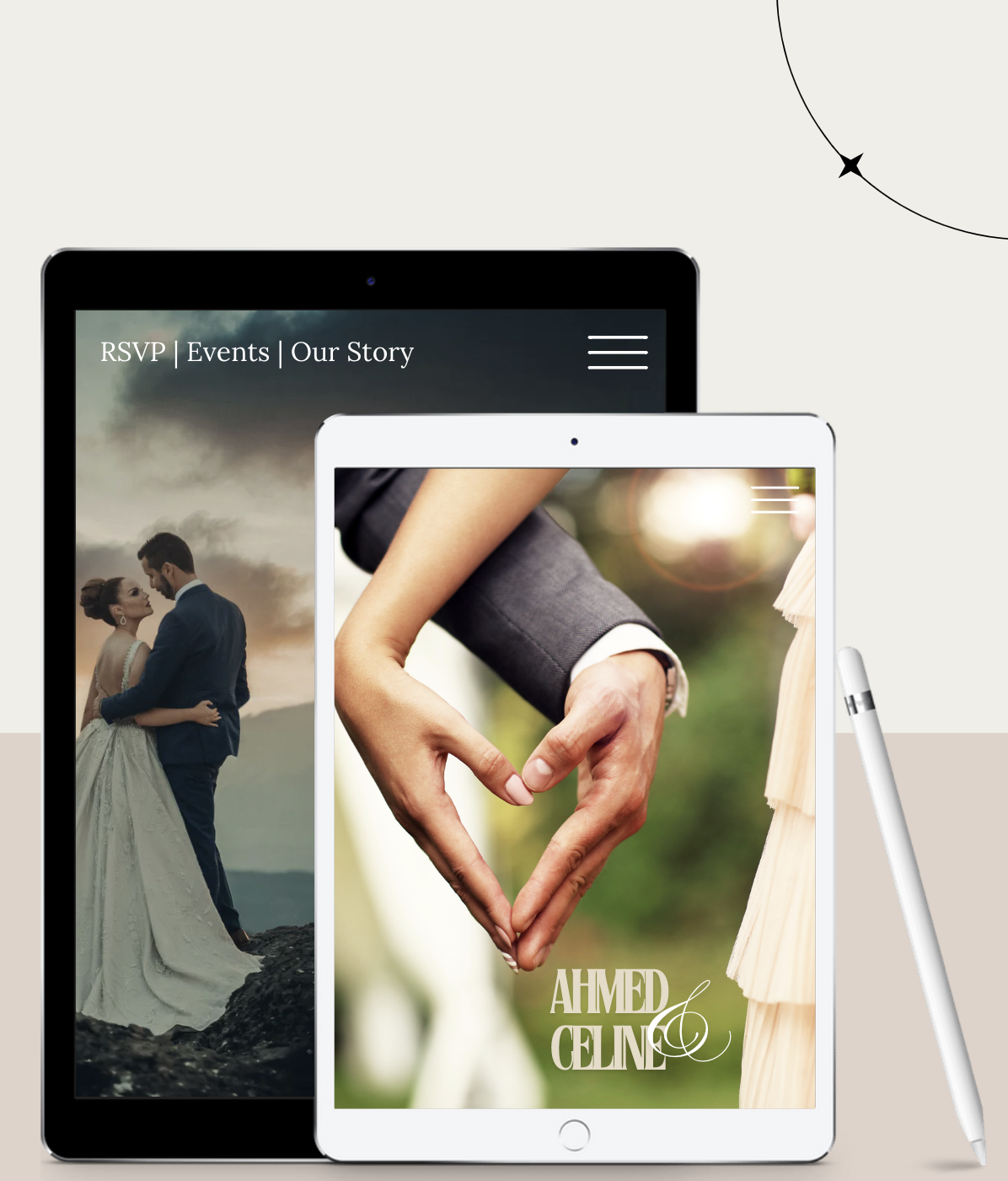 Wedding day joy, sharing our 'I do' moment with the world.