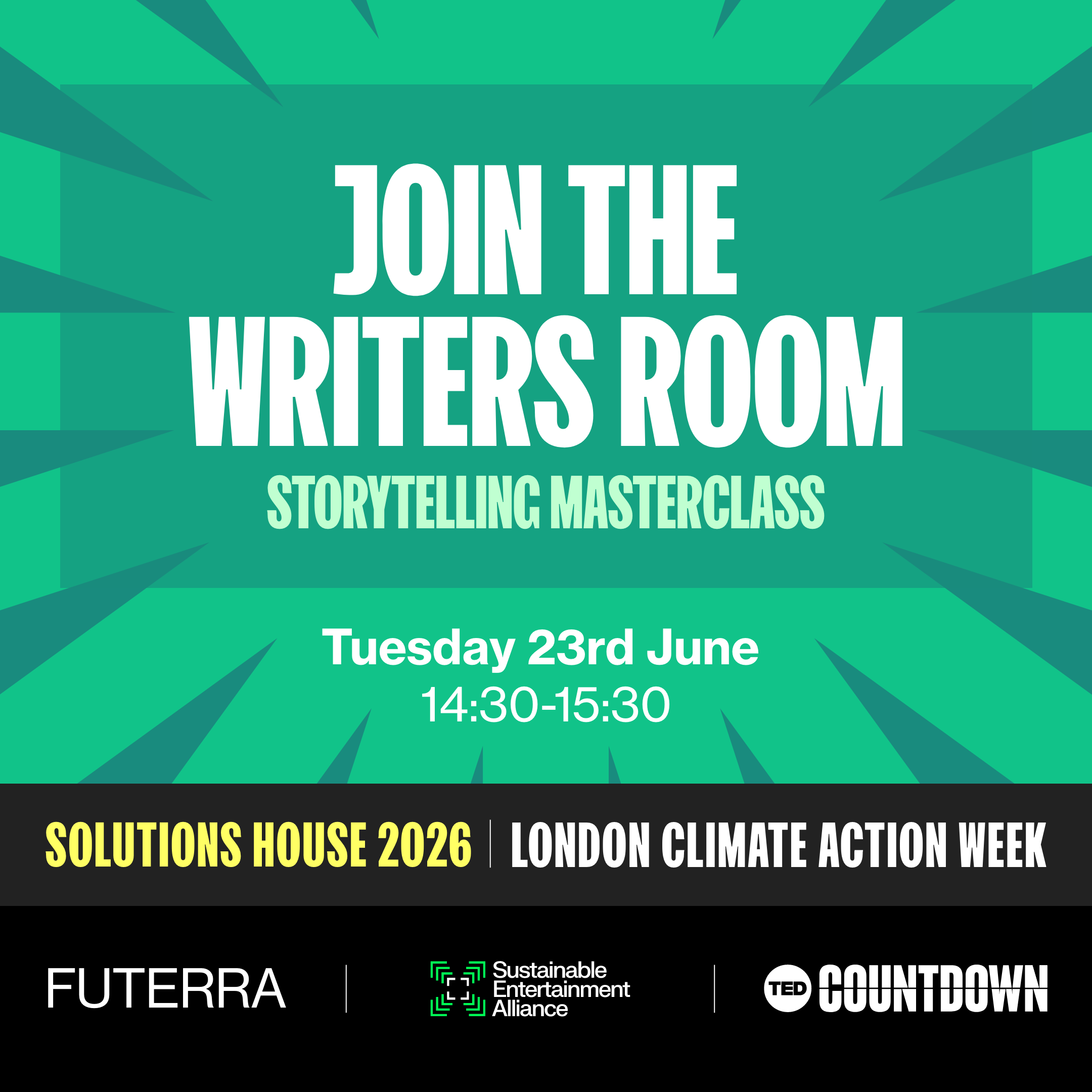 Join The Writers Room. Storytelling Masterclass