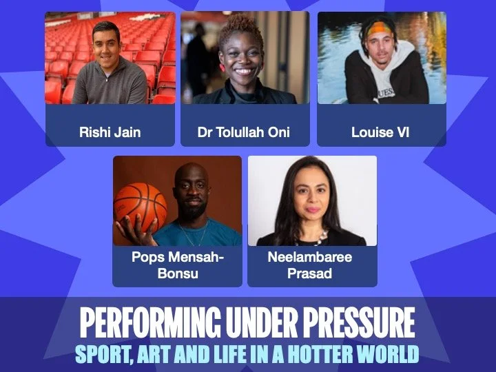 Performing Under Pressure: Sport, Art and Life in a Hotter World