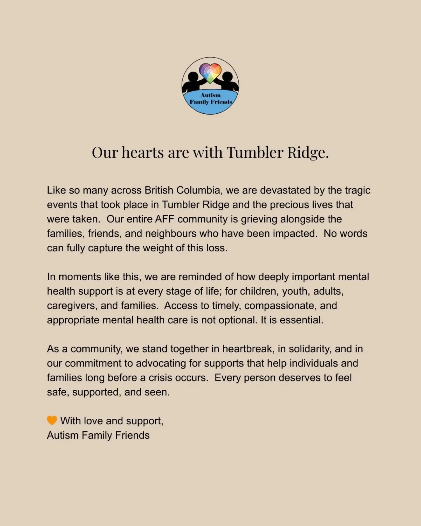 Our hearts are with Tumbler Ridge 💔