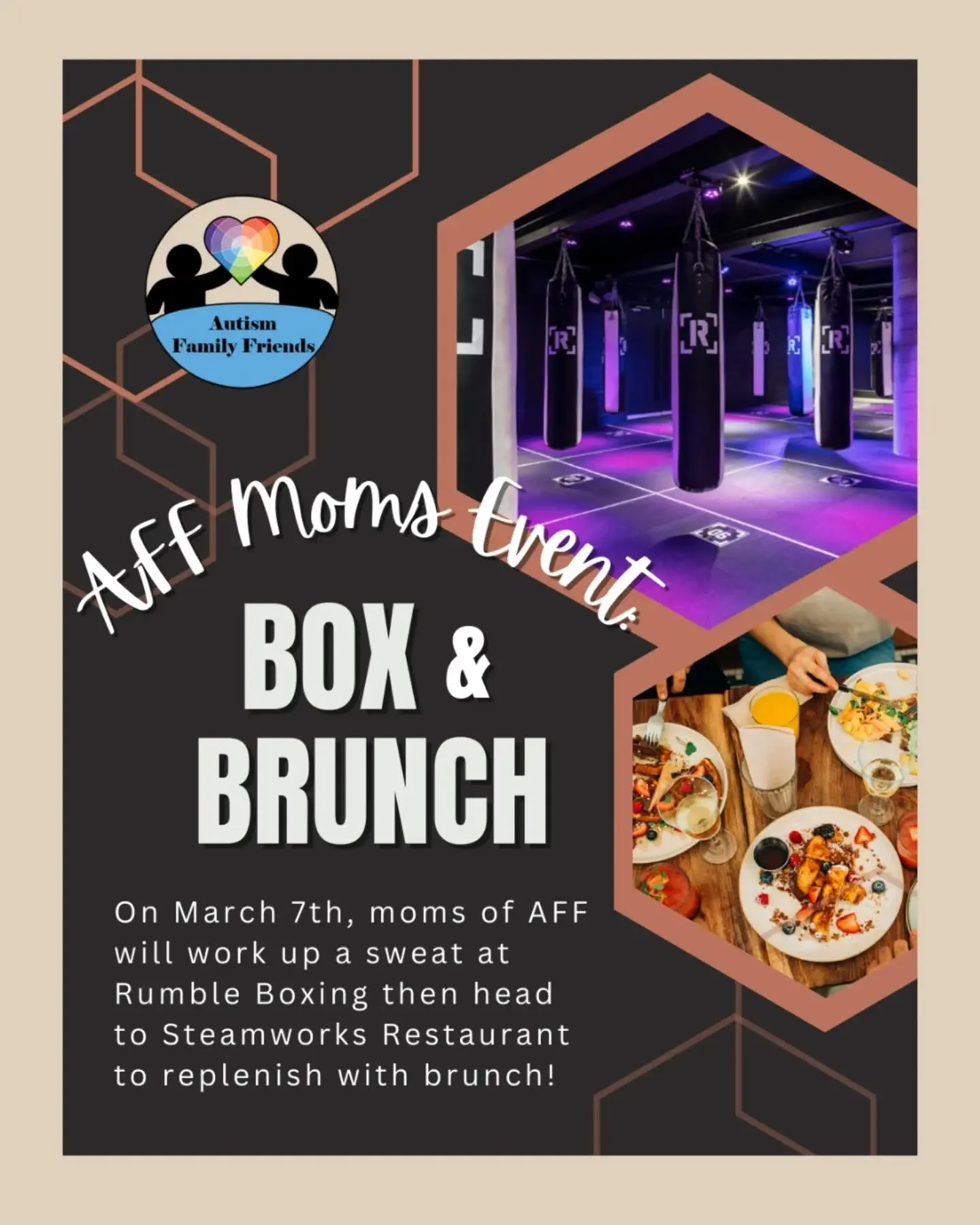 SOLD OUT EVENT! 🥊🔥

This moms‑only session filled up in just days &mdash; and we couldn&rsquo;t be more excited!

On March 7, moms will glove up for an energizing class at Rumble Boxing ( @rmblmp ), followed by a relaxed brunch at Steamworks Mount 