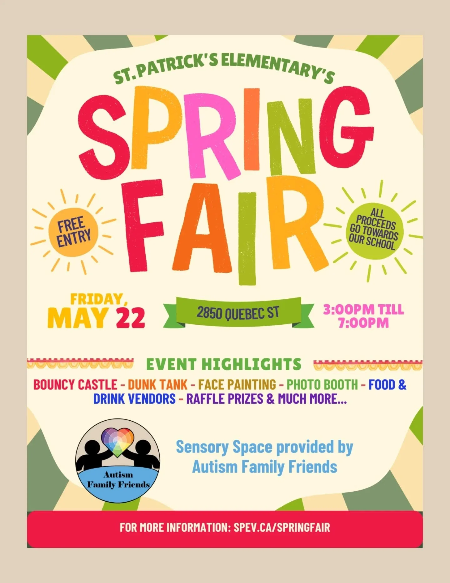 Spring Fair season is here, and we&rsquo;re excited to be part of it! 🌼💙

Come out and support a great cause as we help fundraise for the school&rsquo;s upcoming upgrades and redevelopment.  AFF will be hosting a sensory space at the fair &mdash; a