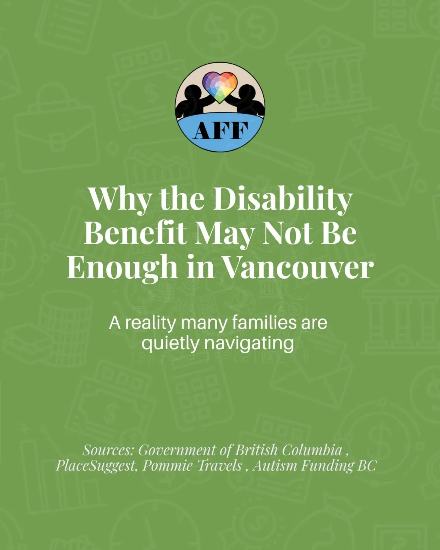 The Disability Benefit doesn&rsquo;t go far in Vancouver.

The $200K income cutoff doesn&rsquo;t reflect the reality of living here. A &ldquo;high&rdquo; household income can be quickly absorbed by housing, childcare, and basic expenses&mdash;in a ci