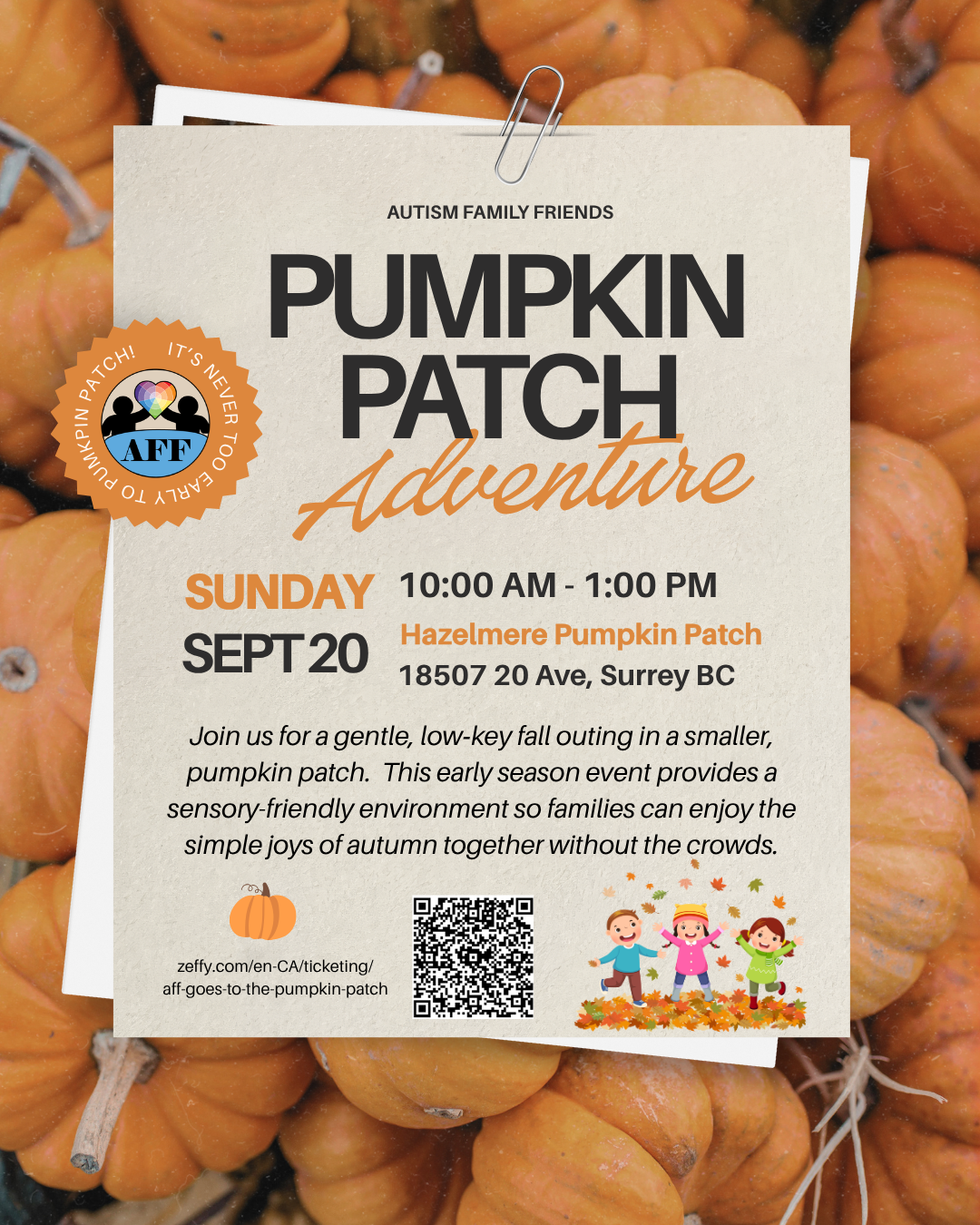 AFF Pumpkin Patch Adventure