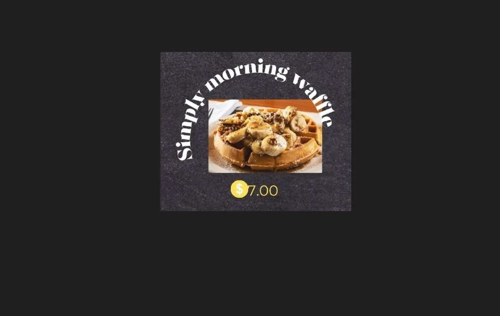 Simply Morning Waffles w/ Bananas and Nuts