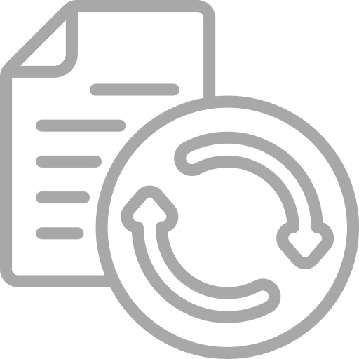 Symbol för anpassning och kontinuerlig förbättring av kursinnehåll baserat på feedback.