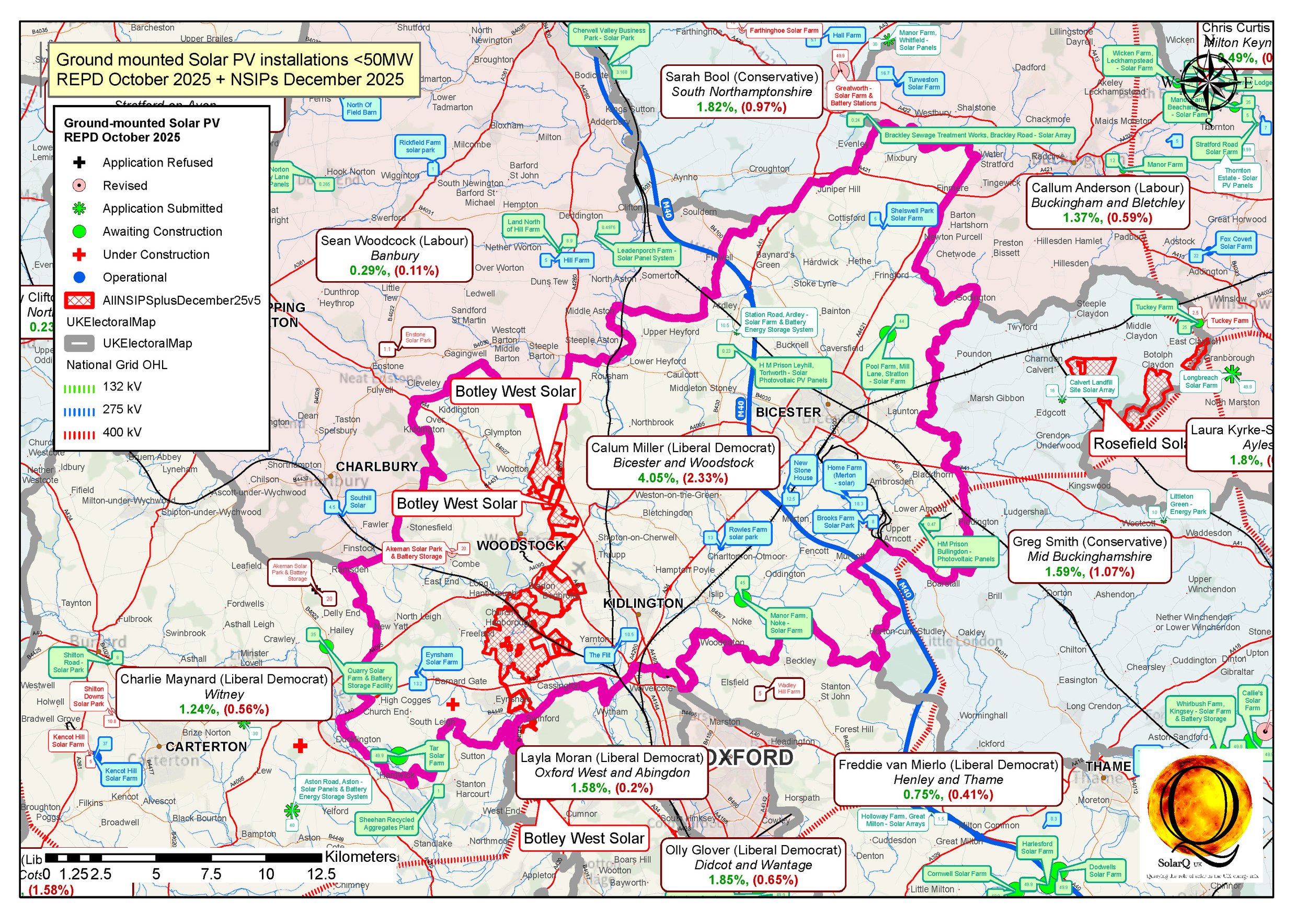 13 Bicester and Woodstock, 4.05%