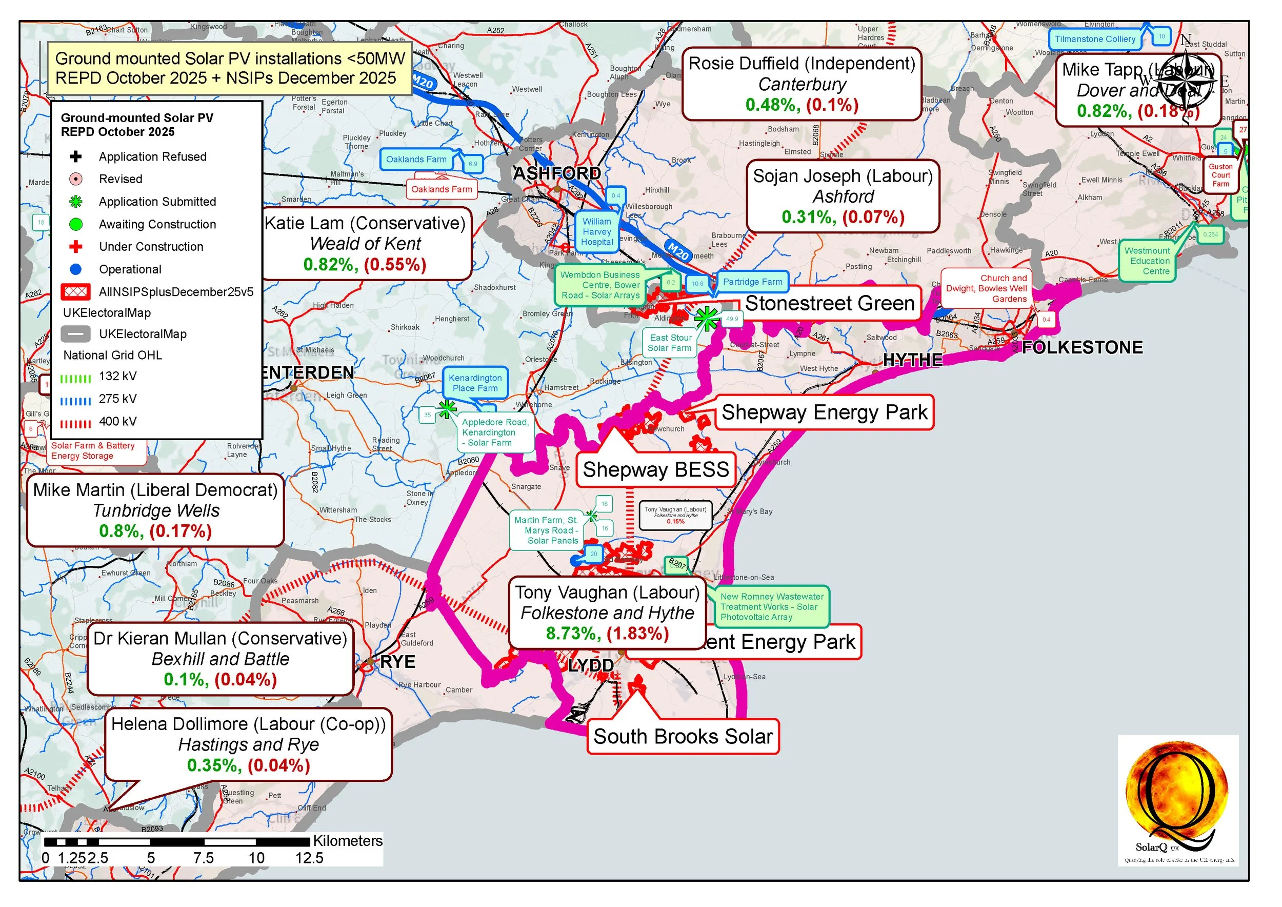2 Folkestone and Hythe, 8.73%