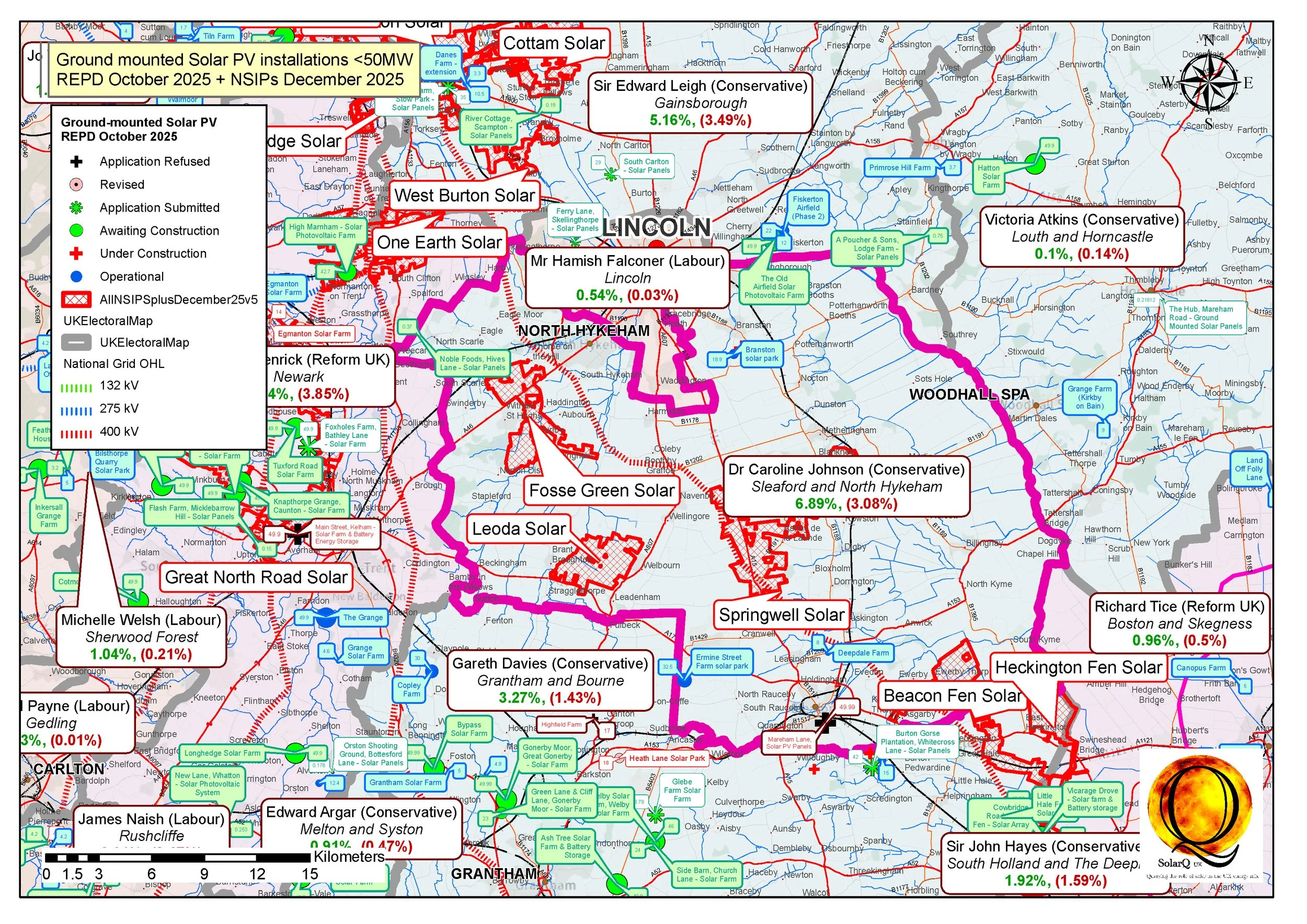 3 Sleaford and North Hykeham, 6.89%