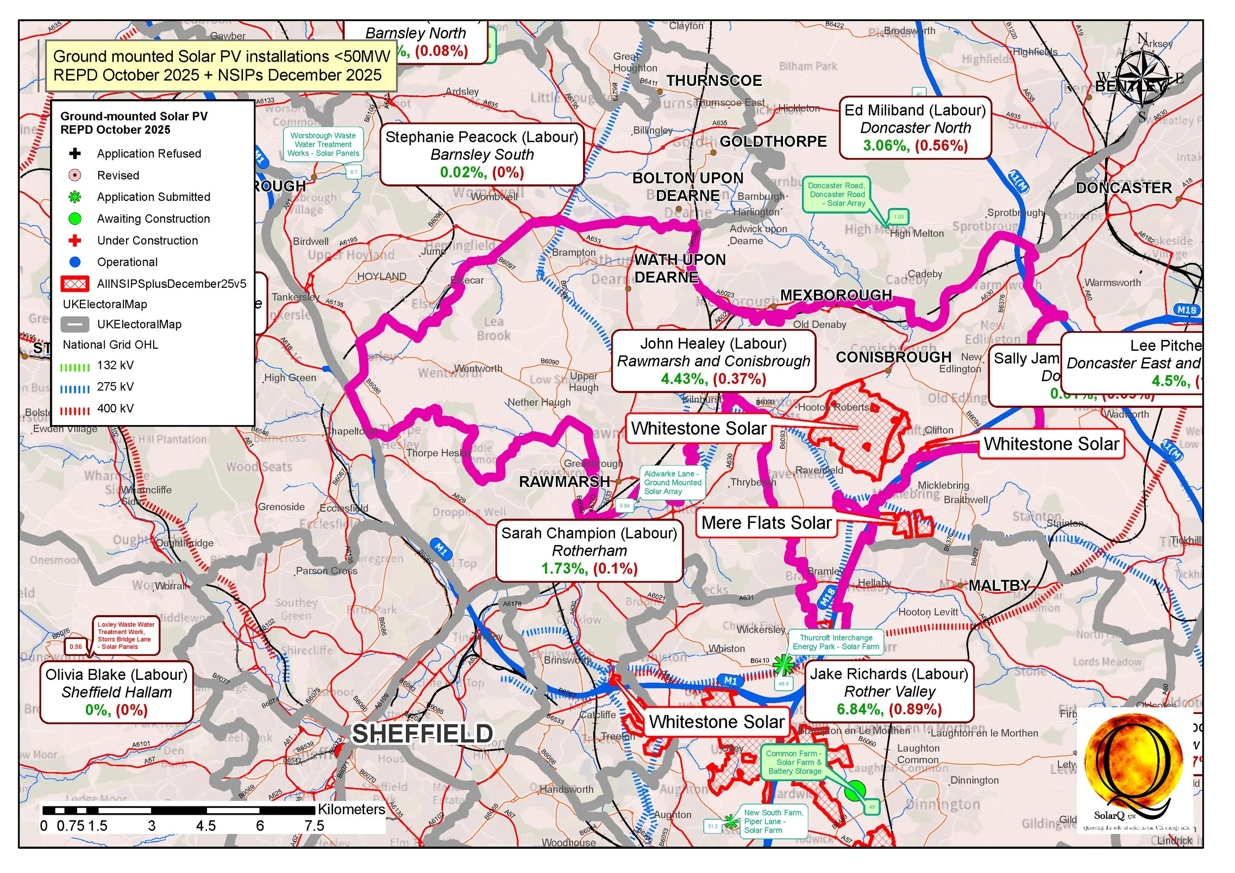12 Rawmarsh and Conisborough, 4.43%