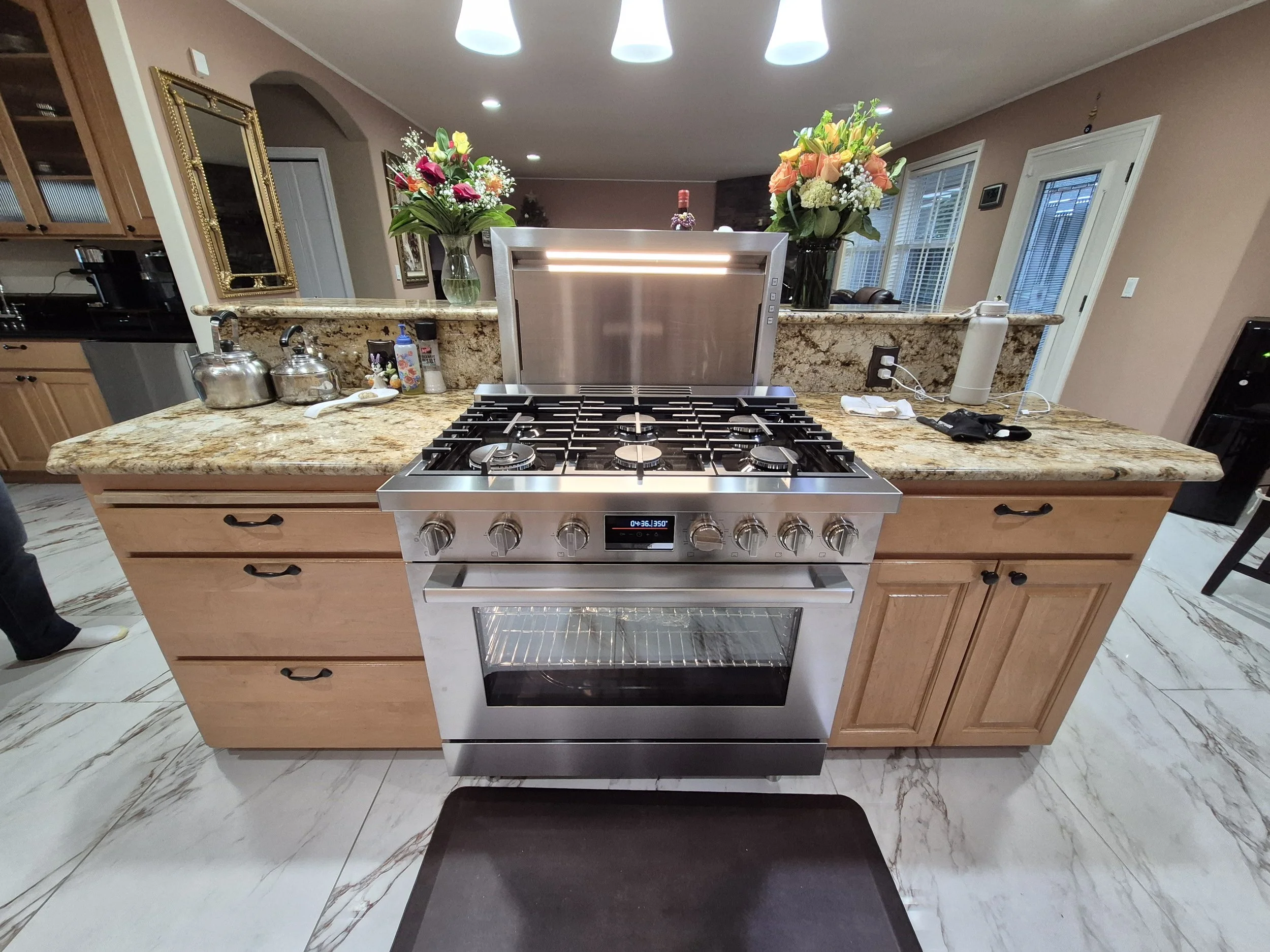 installed new downdraft fan