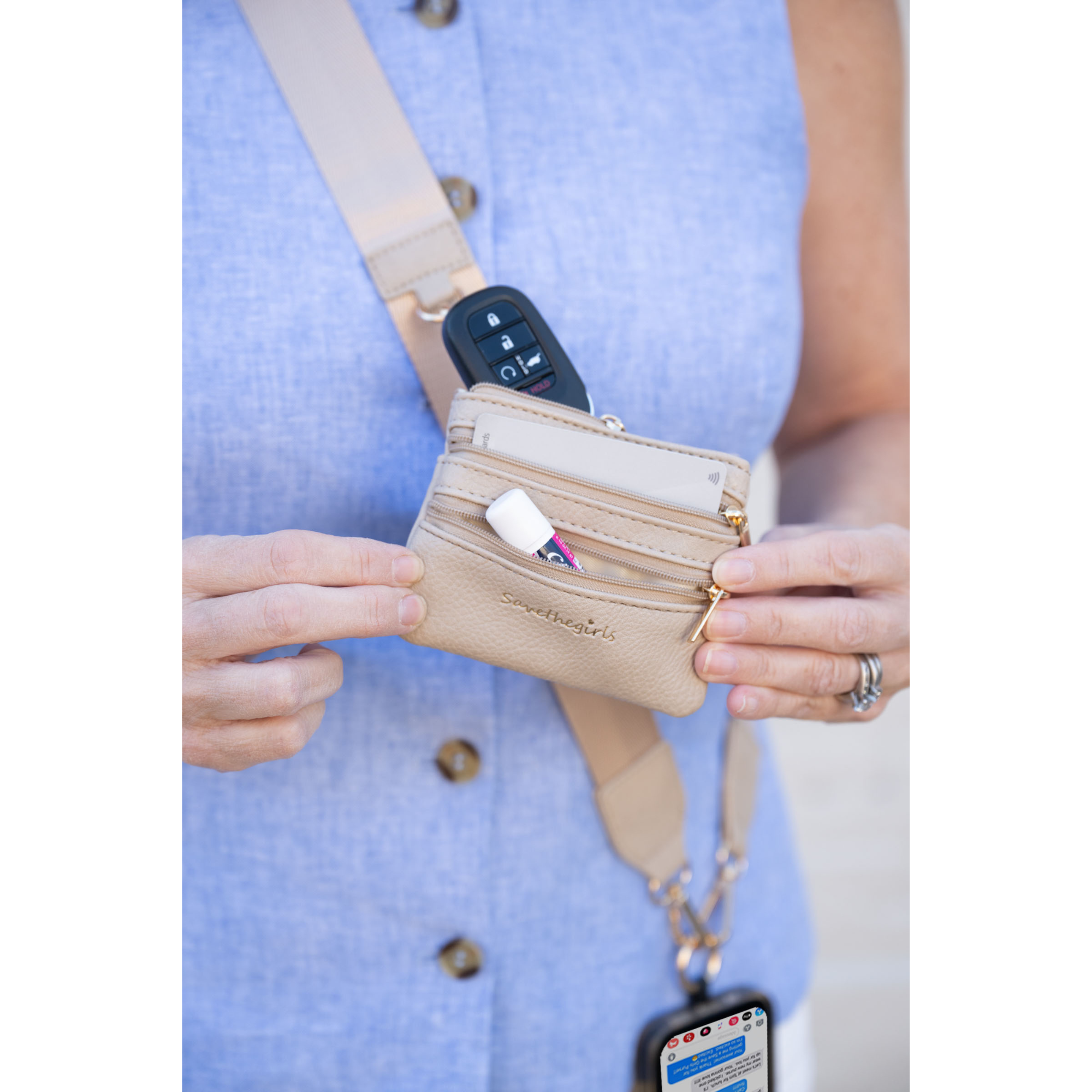 Clip & Go Strap with Pouch - Taupe Variation 7.png