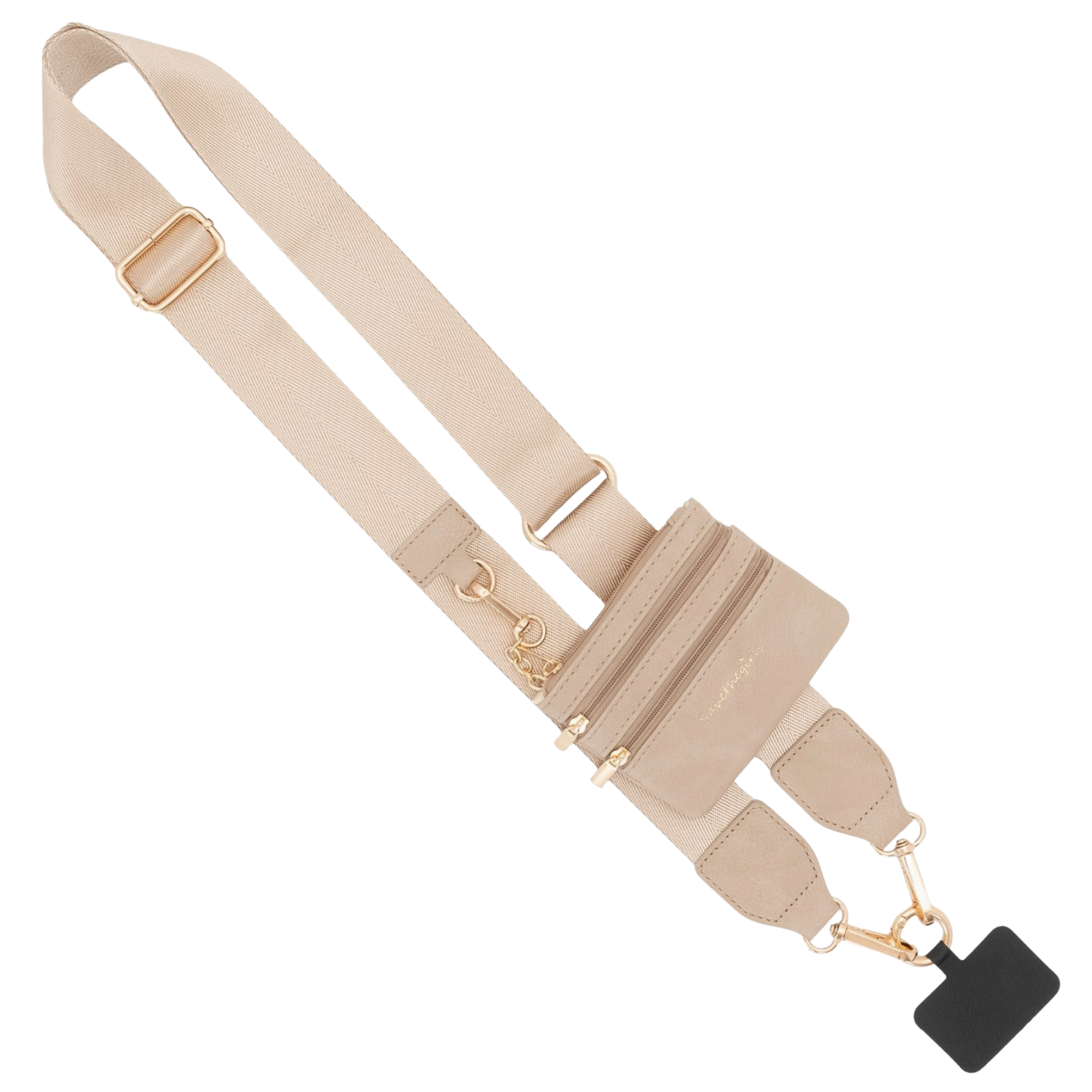 Clip & Go Strap with Pouch - Taupe Main.png