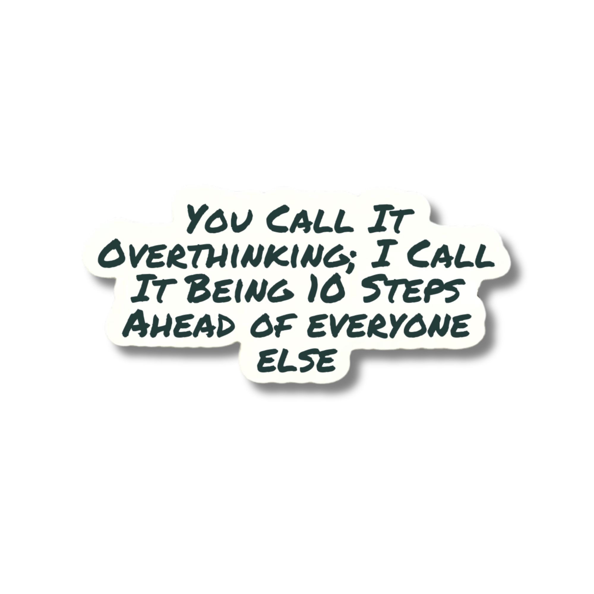 Overthinking Sticker