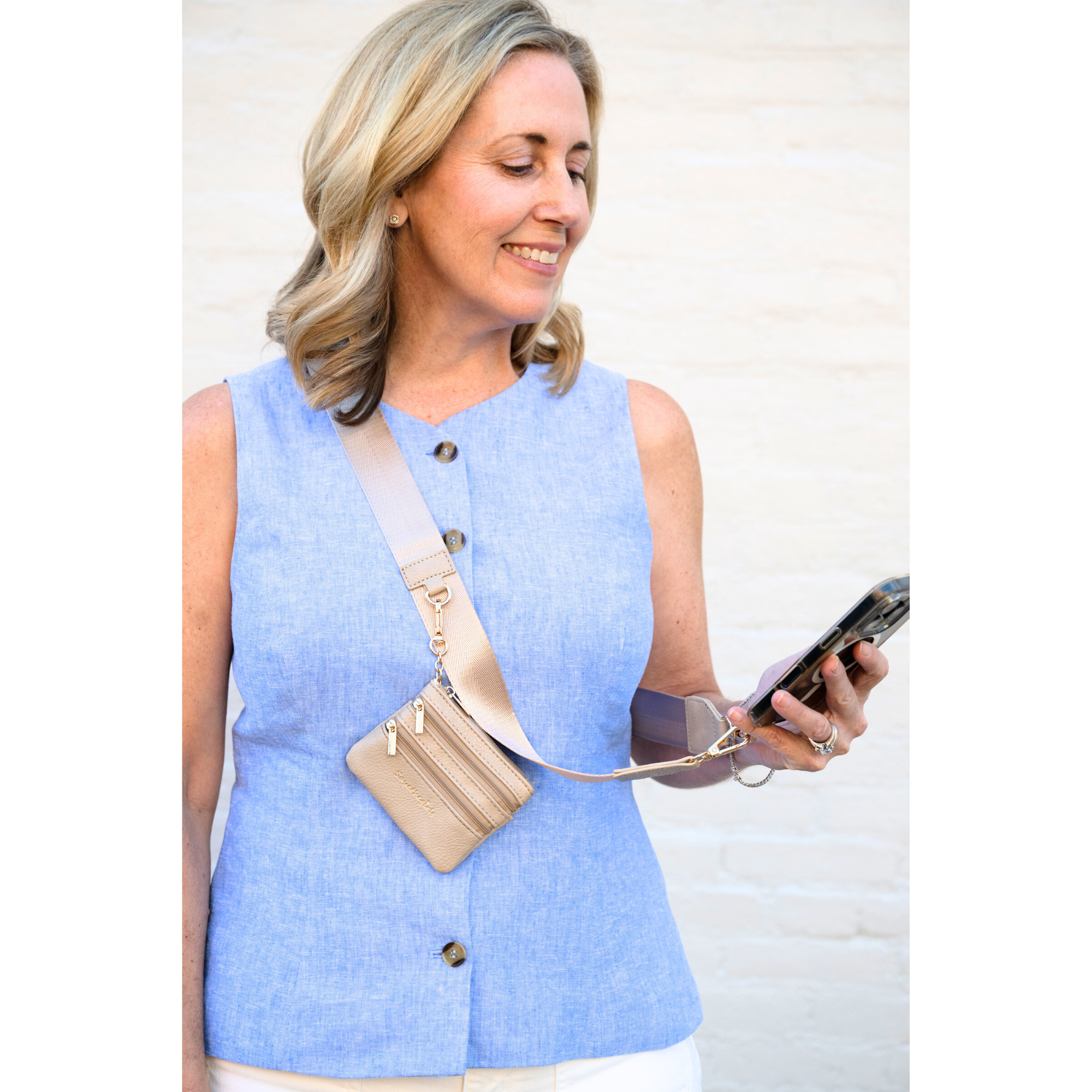 Clip & Go Strap with Pouch - Taupe Variation 6.png