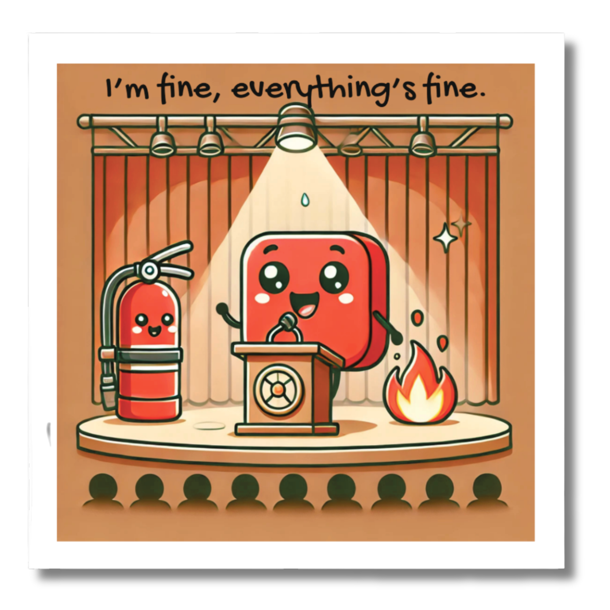 I'm fine, everything's fine Sticker
