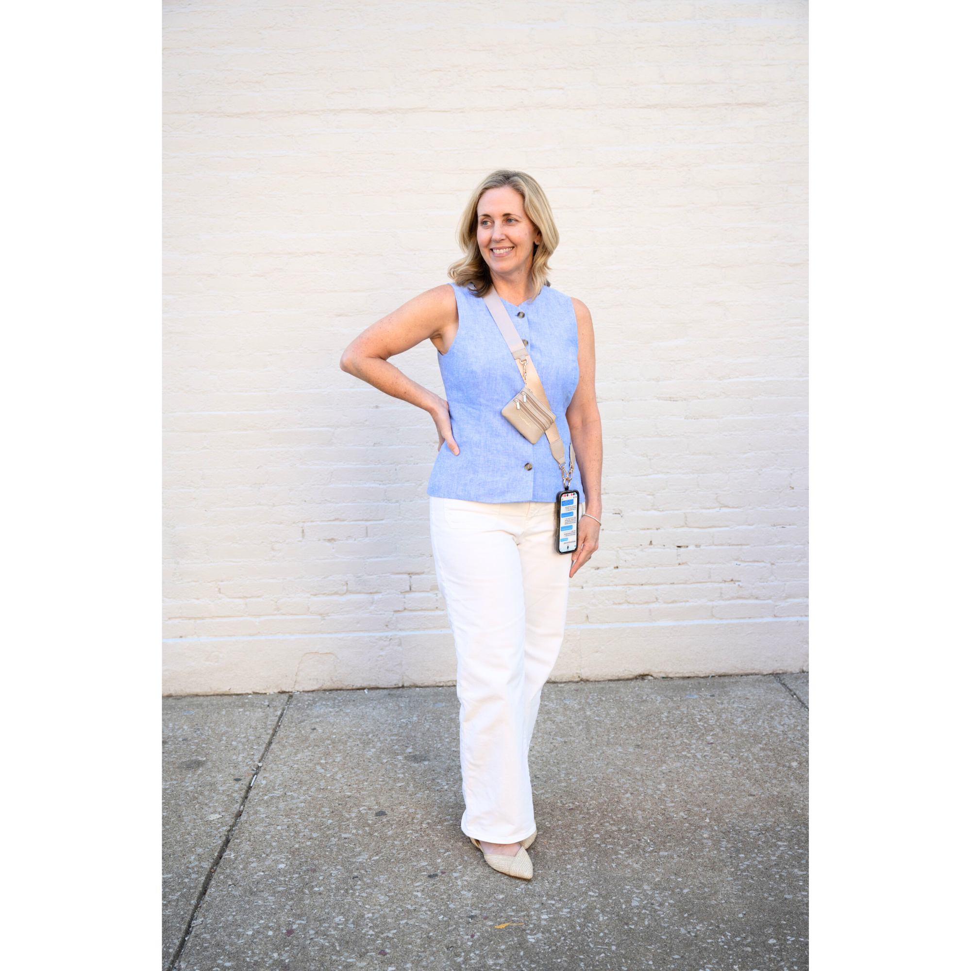 Clip & Go Strap with Pouch - Taupe Variation 5.png