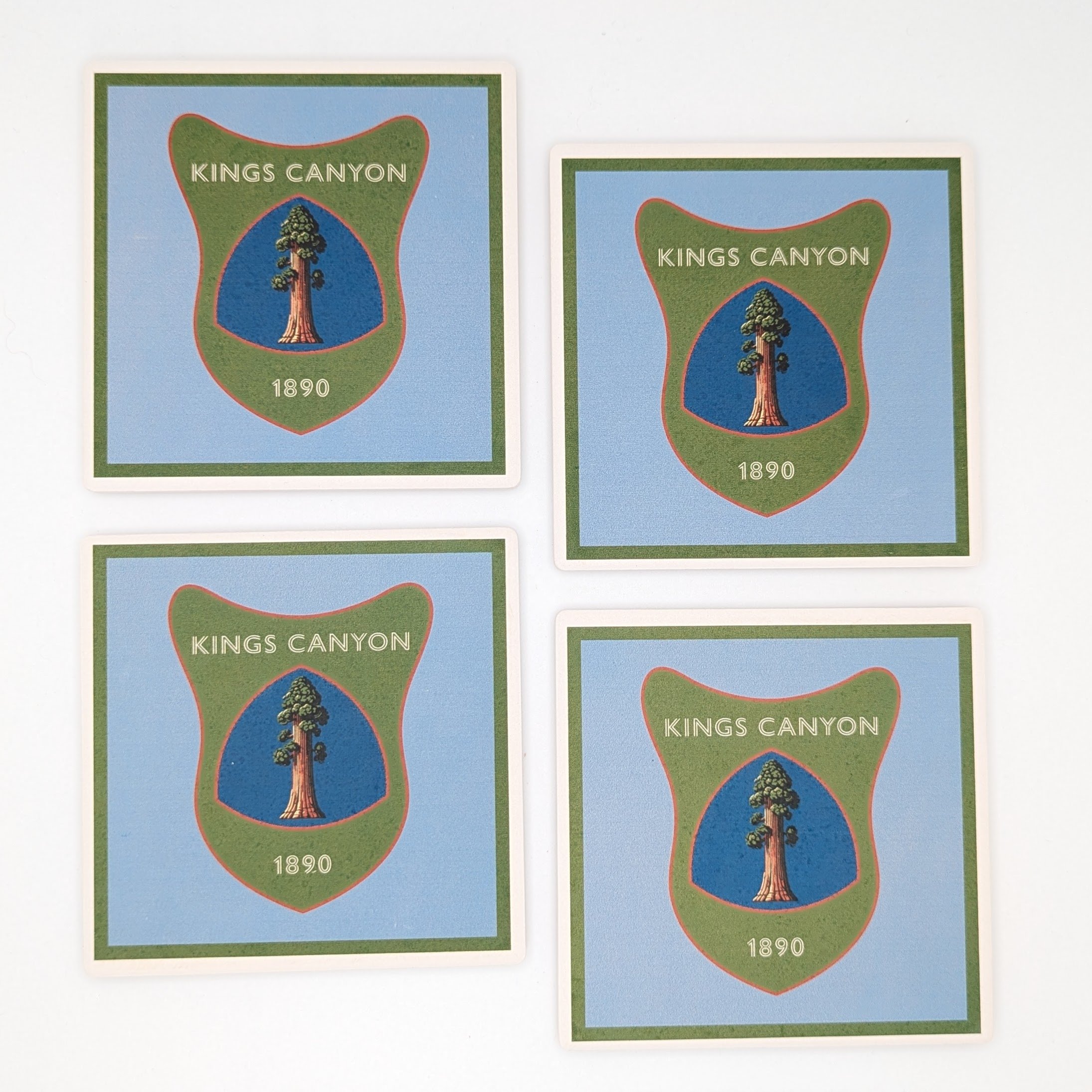 Kings Canyon Legacy 4-Piece Coaster Set