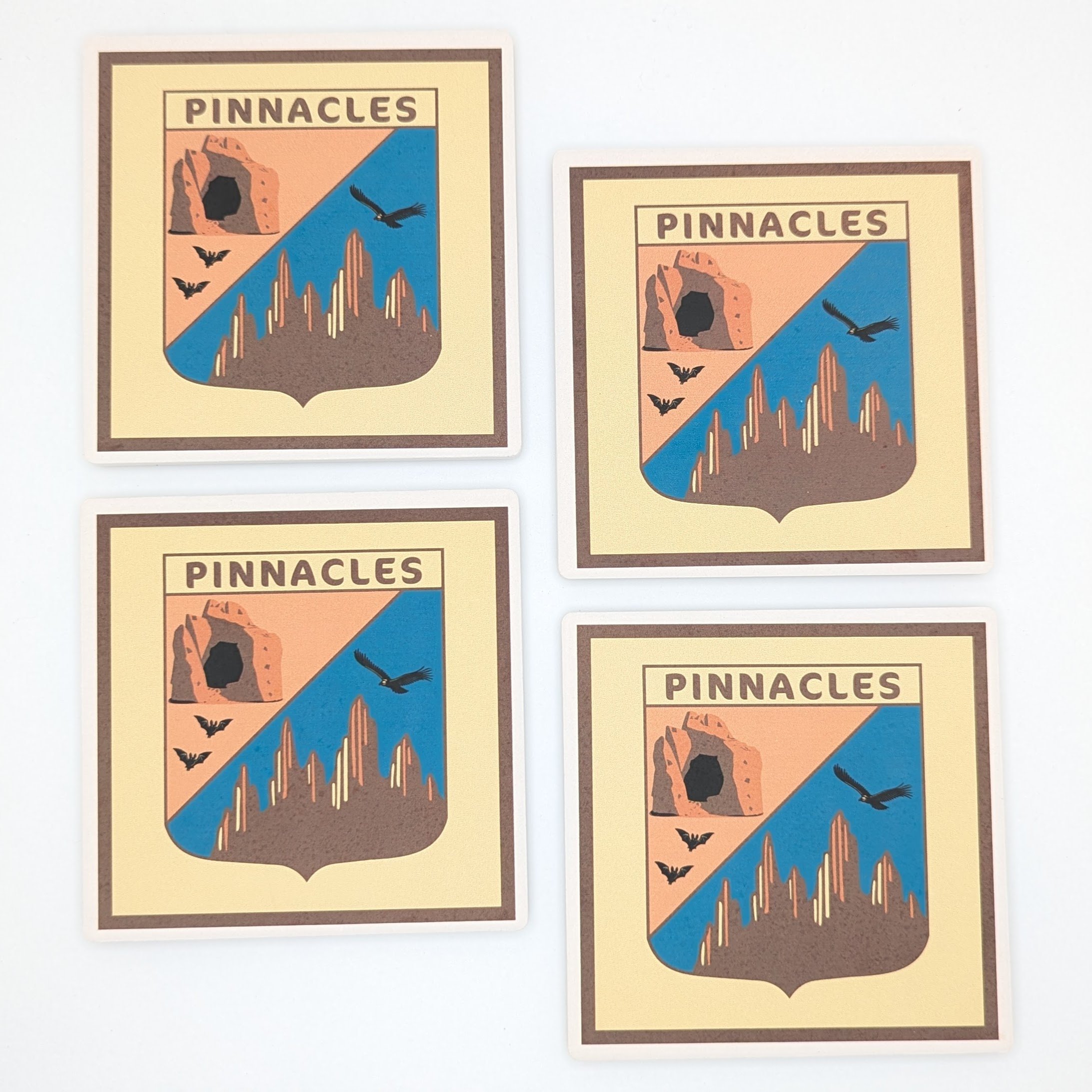 Pinnacles Legacy 4-Piece Coaster Set