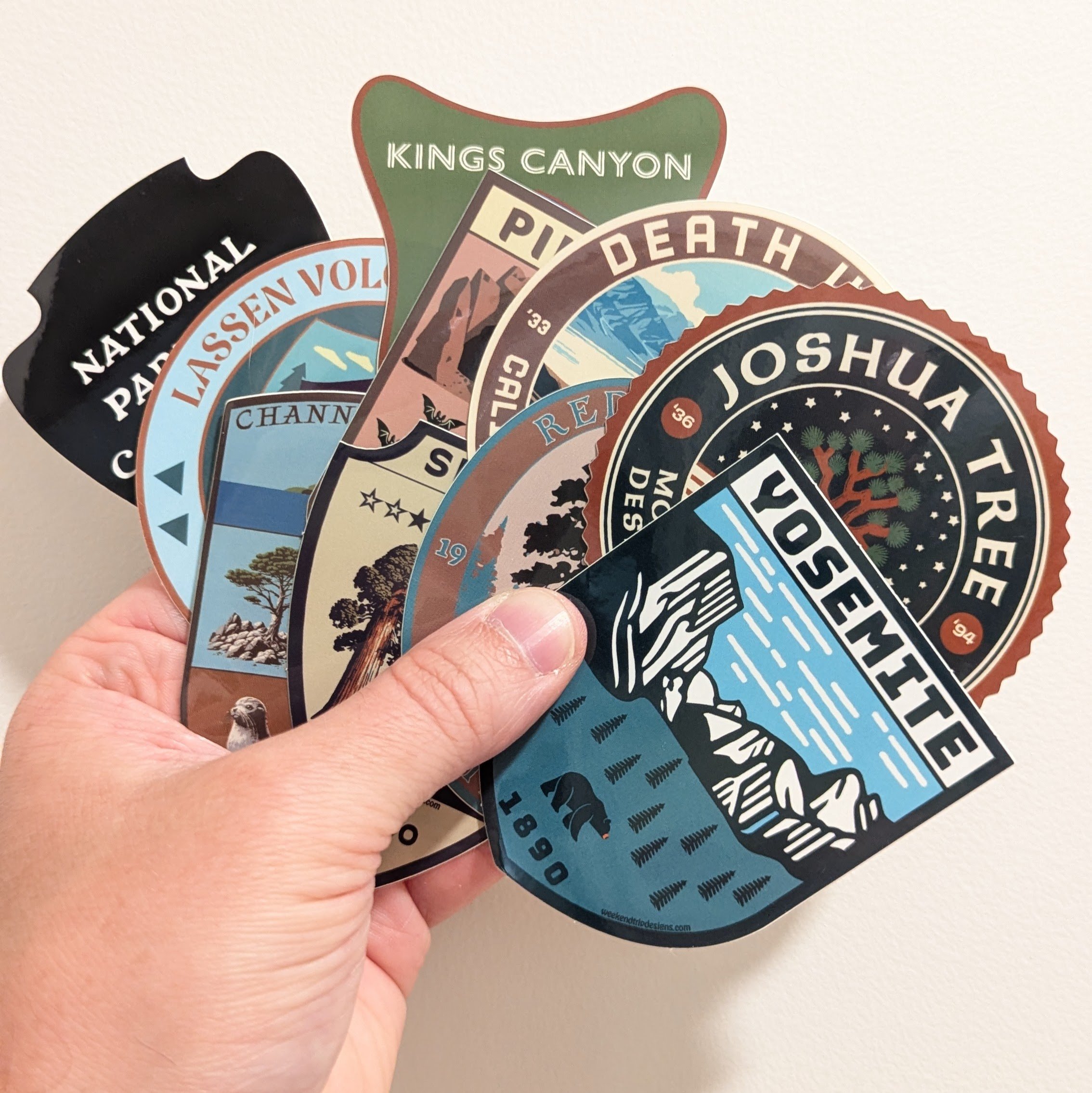 National Parks of California Sticker Pack