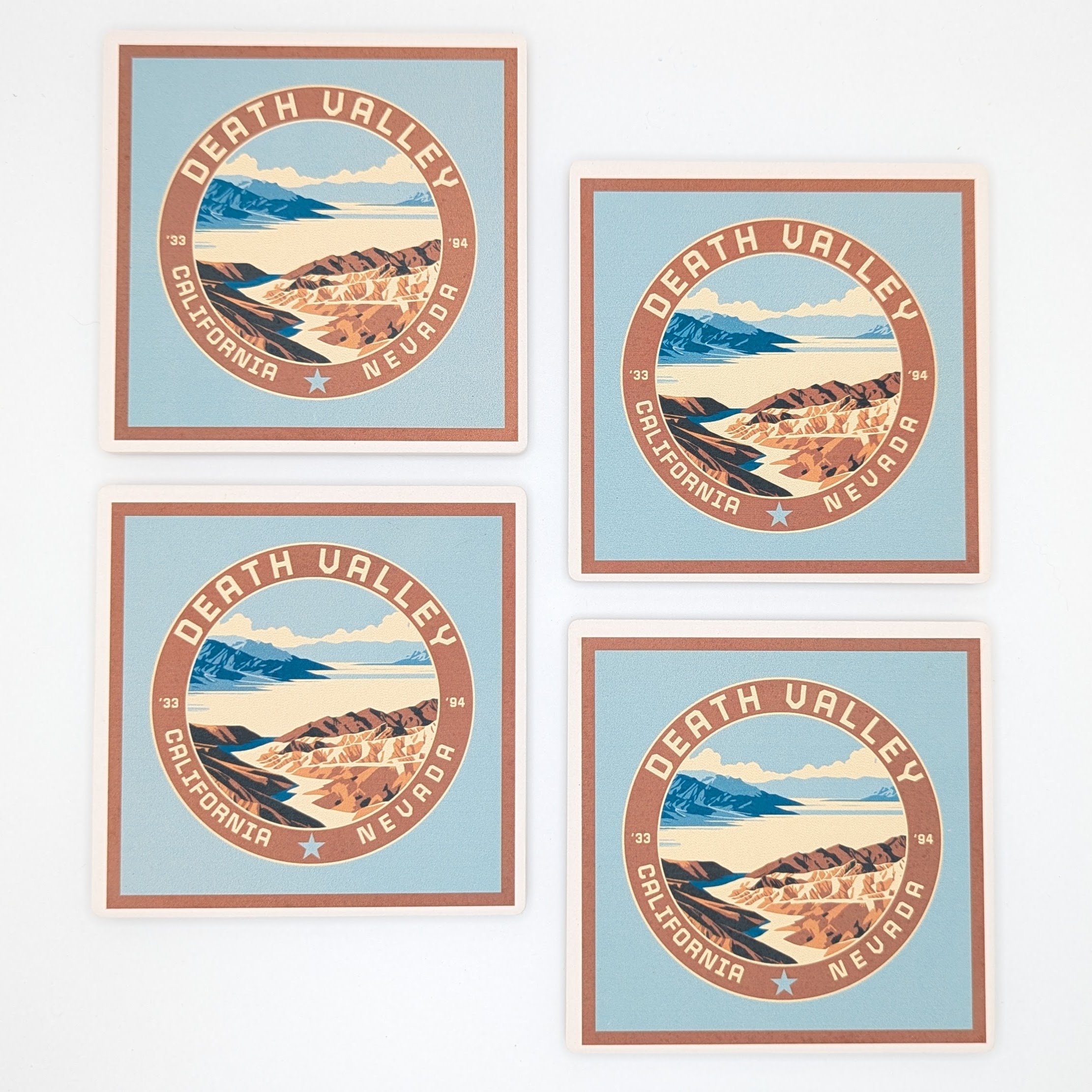 Death Valley Legacy 4-Piece Coaster Set