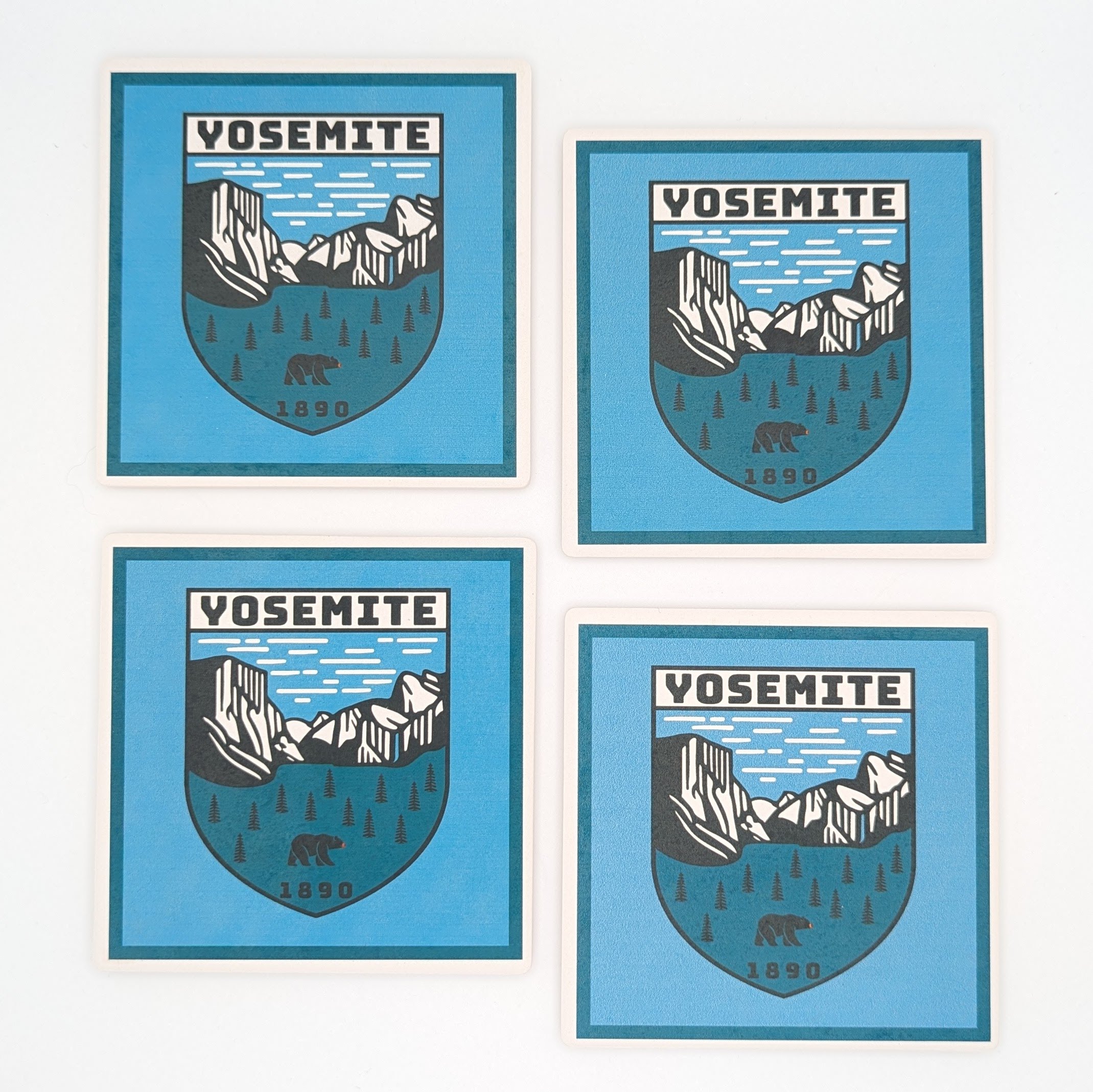 Yosemite Legacy 4-Piece Coaster Set