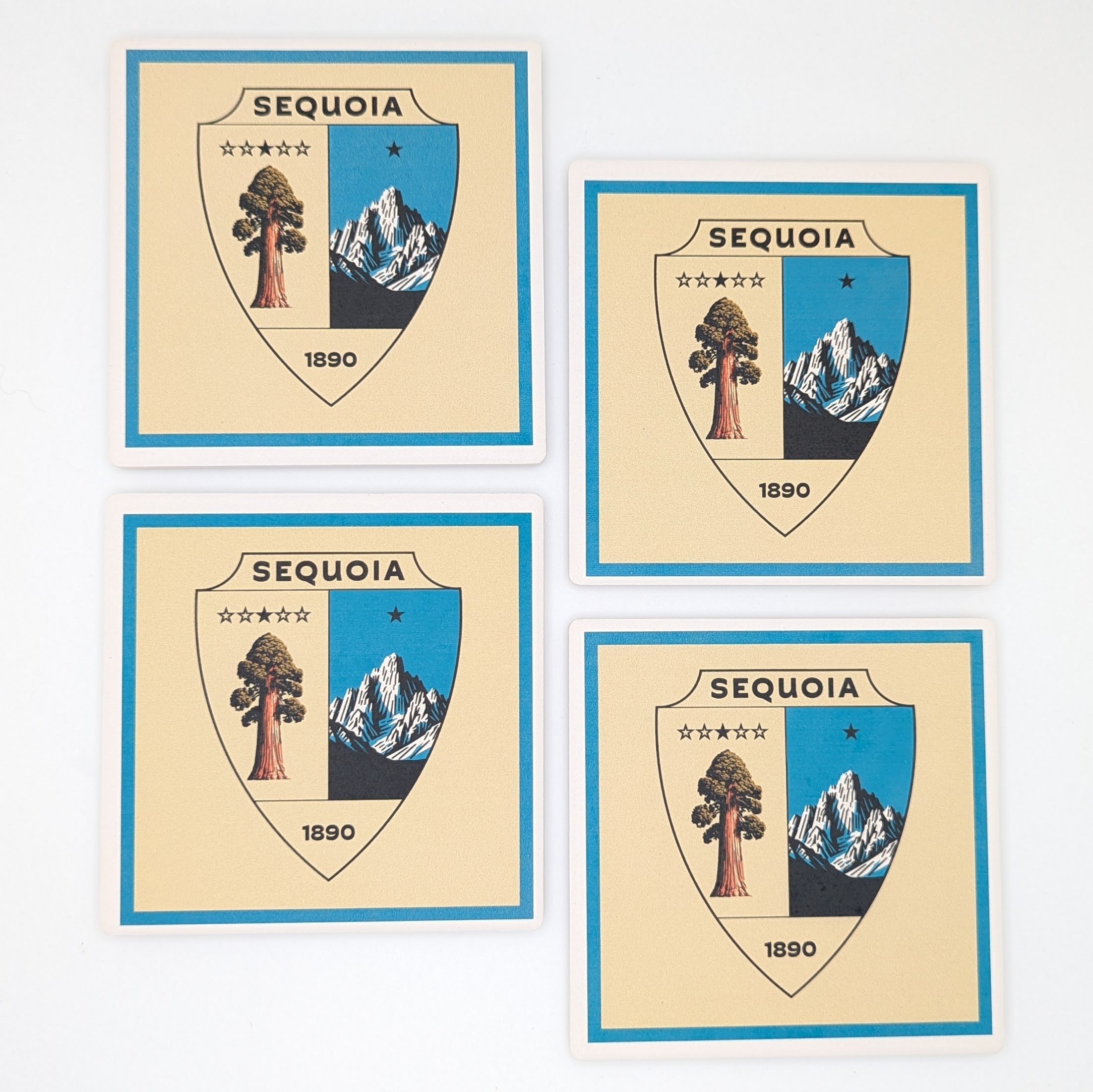 Sequoia Legacy 4-Piece Coaster Set
