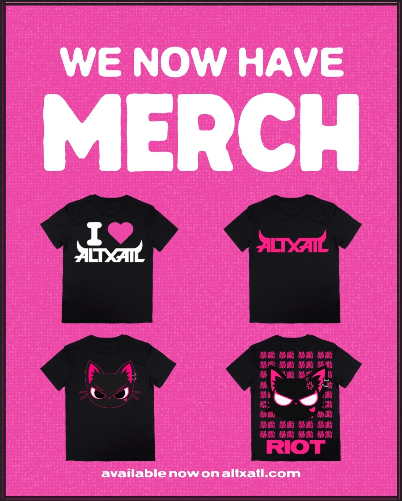 WE HAVE MERCHHH!!!!!🩷😛
Merch is officially available on our website! 

If you love us and love what we do, shop the drop!
Available NOW on our website. Click the link in our bio💕

tags for baddies who love ALTxATL:
#altxatl #merch #magazine #zine 